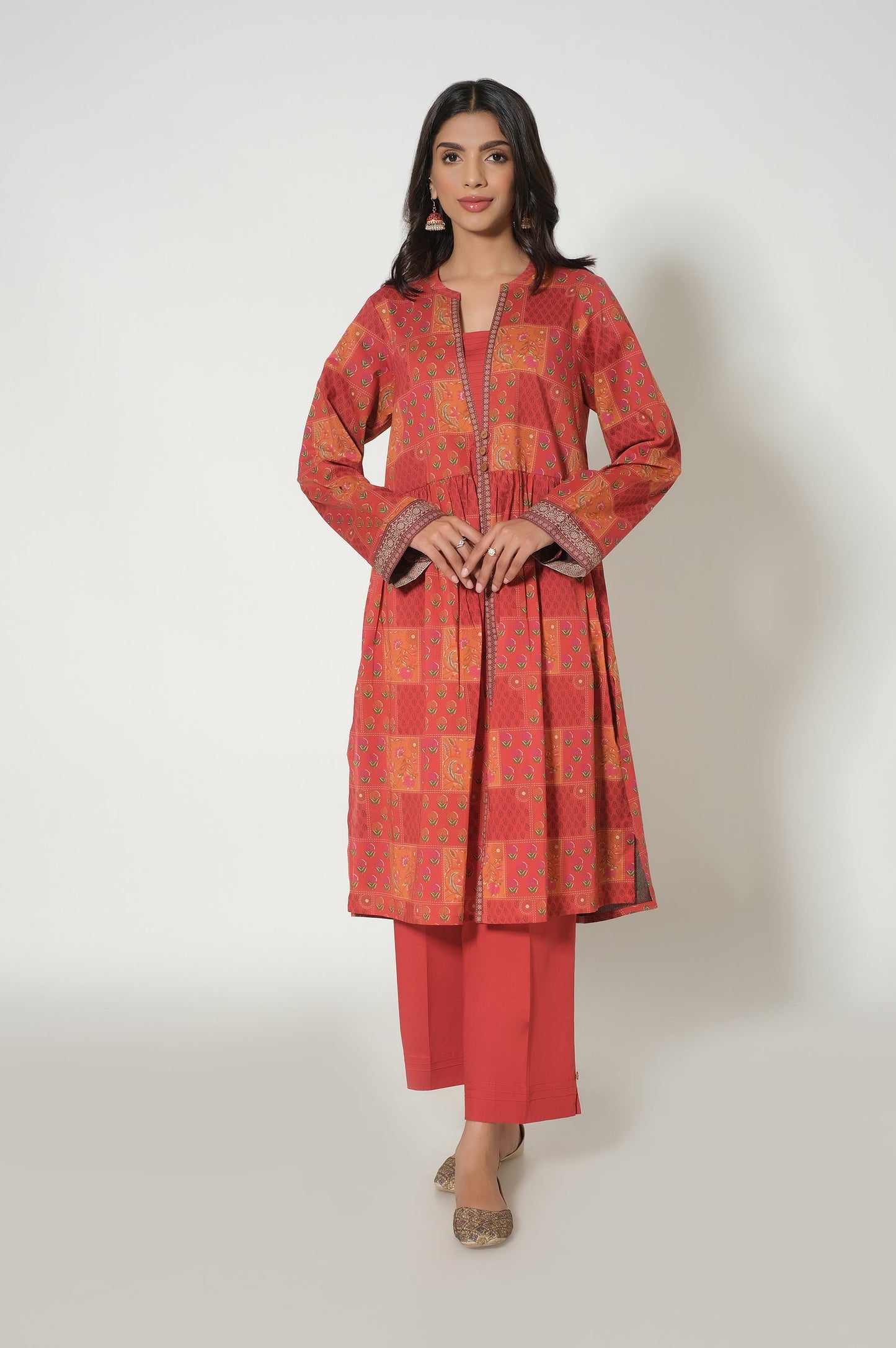 Unstitched 3 Piece Printed Cambric Suit