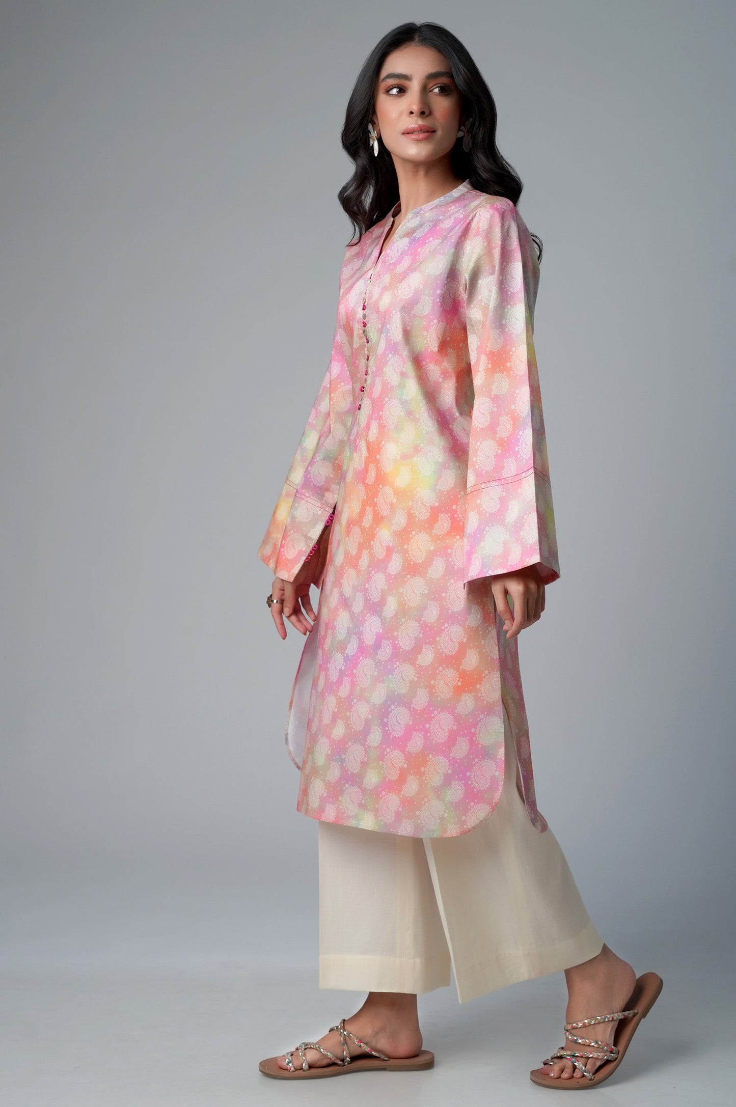 Stitched 1 Piece Printed Lawn Shirt