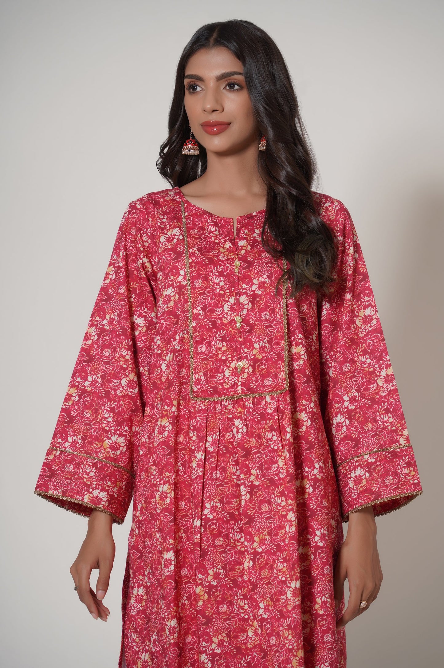 Unstitched 2 Piece Printed Cambric Suit