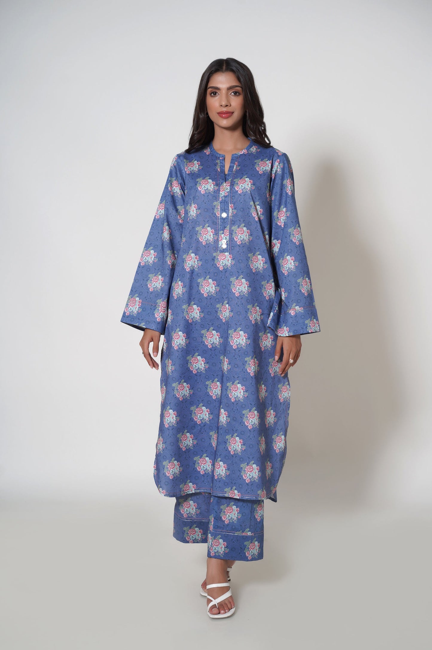 Unstitched 2 Piece Printed Cambric Suit