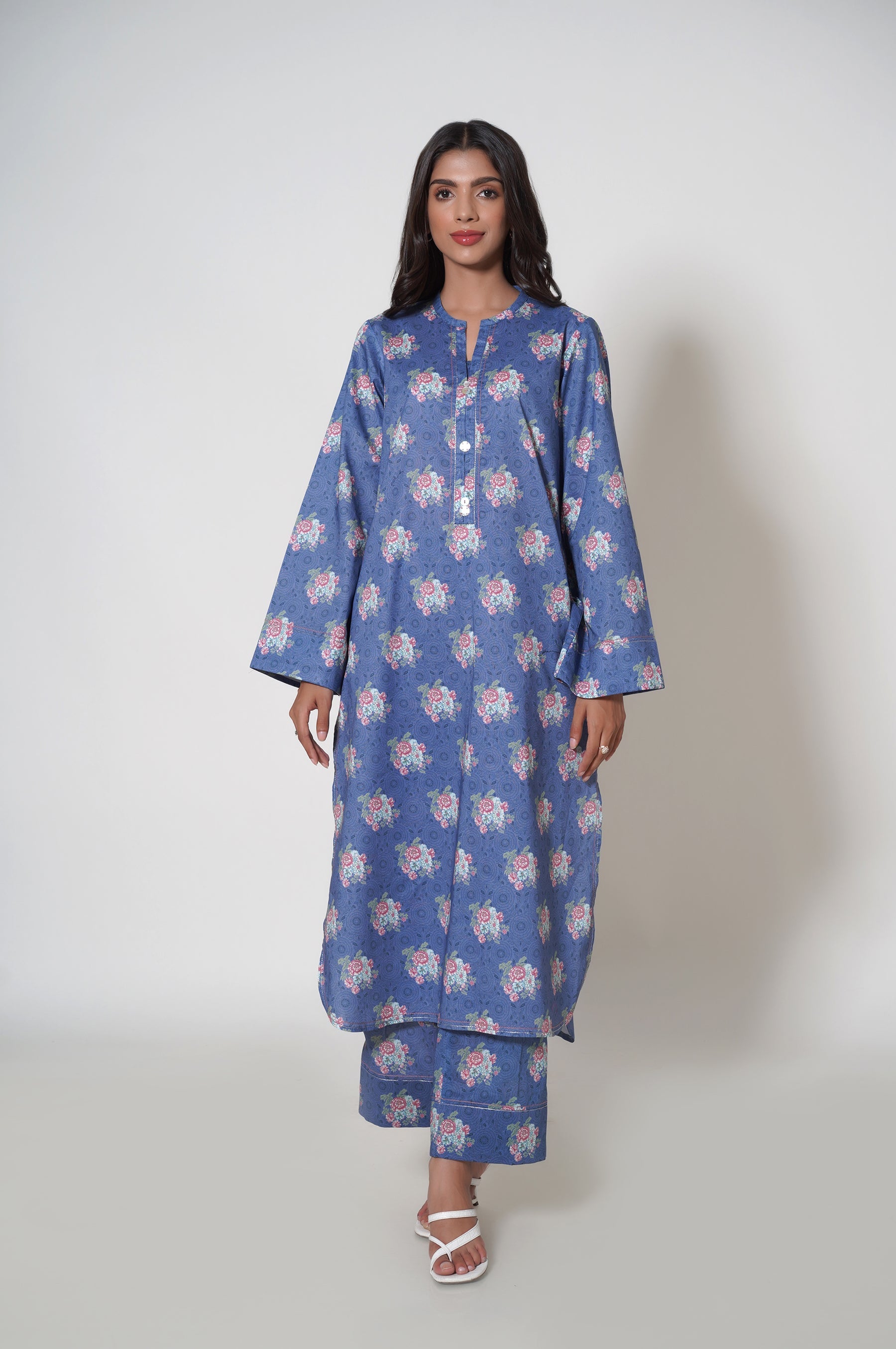 Unstitched 2 Piece Printed Cambric Suit