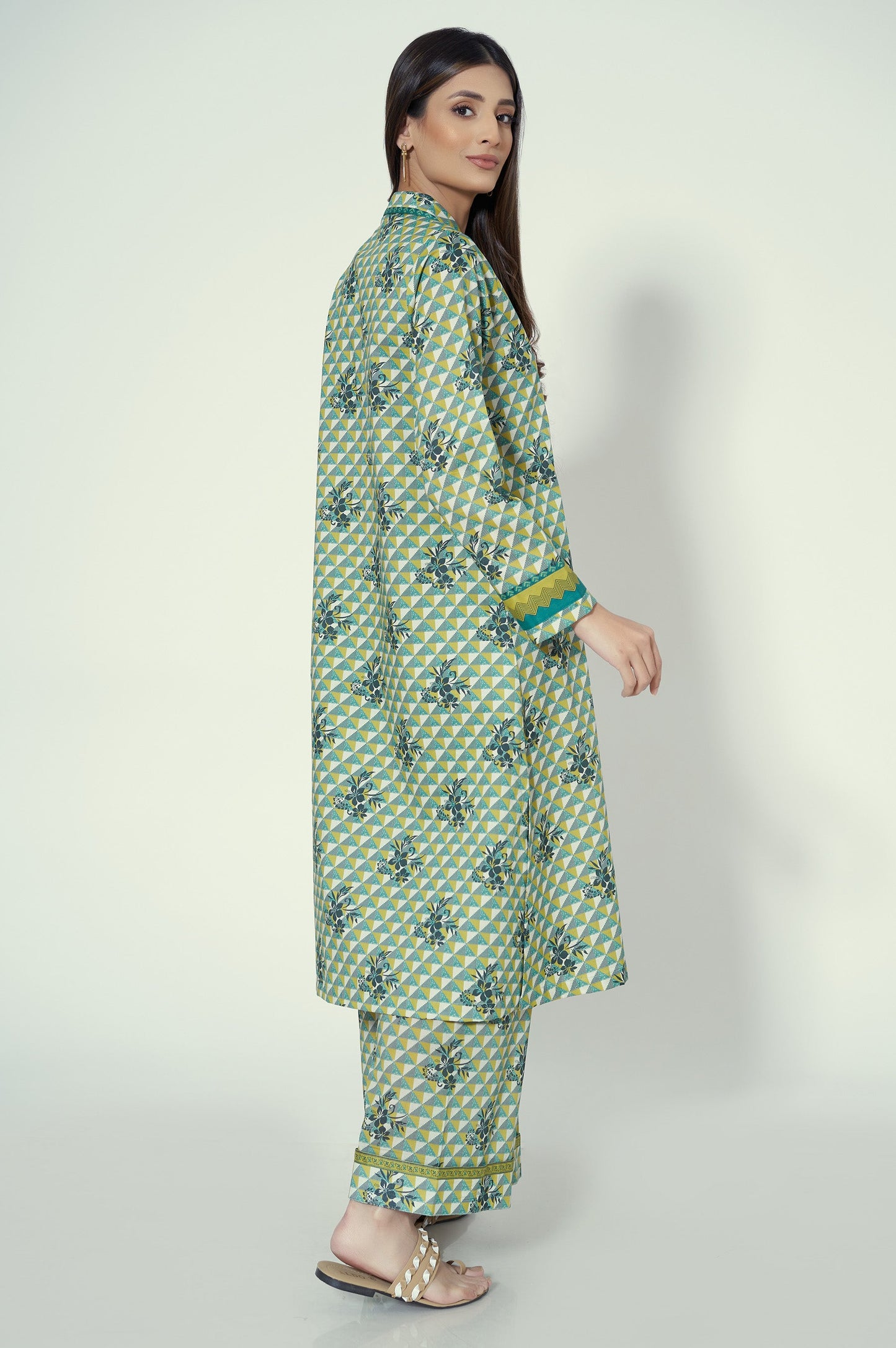 Unstitched 1 Piece Printed Lawn Shirt