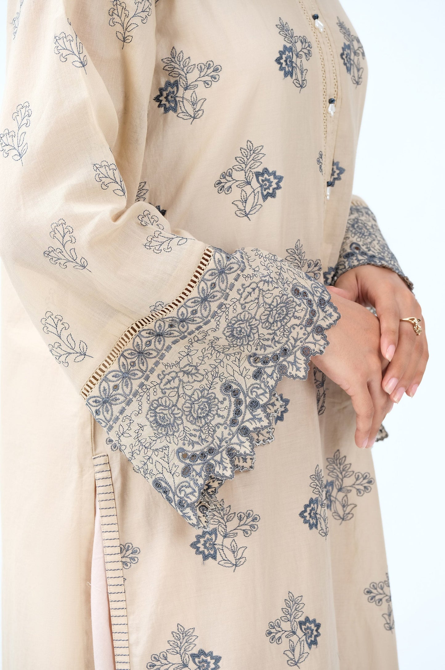 Stitched 1 Piece Chikankari Lawn Shirt