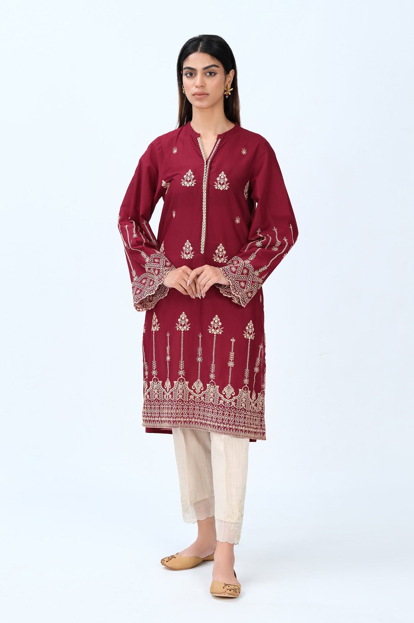 Stitched 1 Piece Chikankari Lawn Shirt