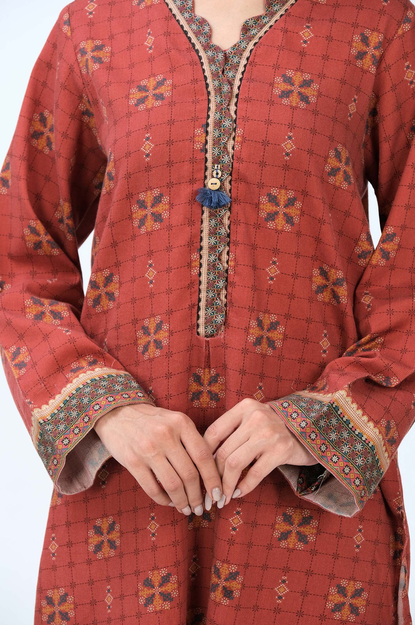 Stitched 1 Piece Digital Printed Cottel Shirt