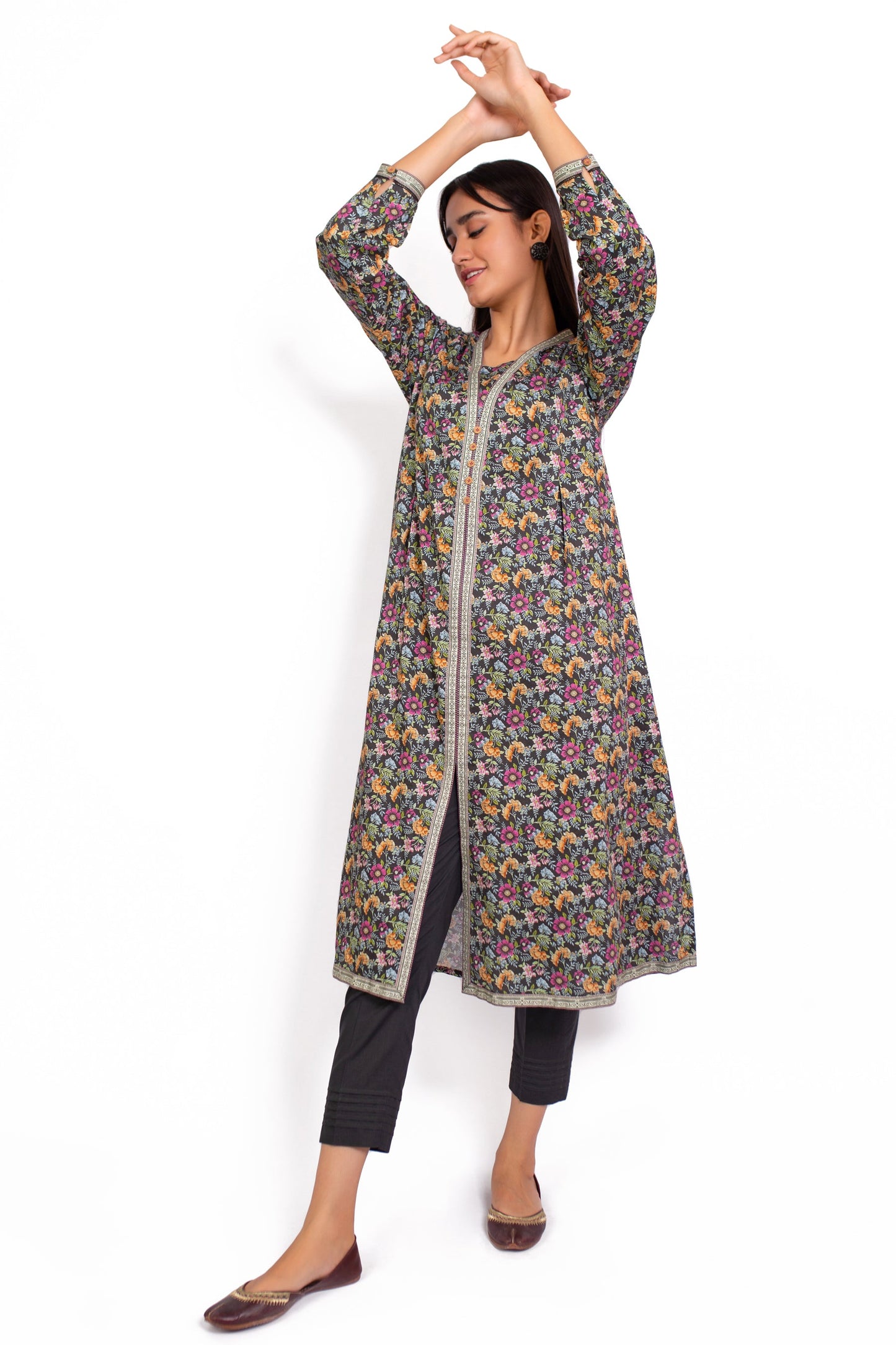 Unstitched 1 Piece Printed Cottel Shirt