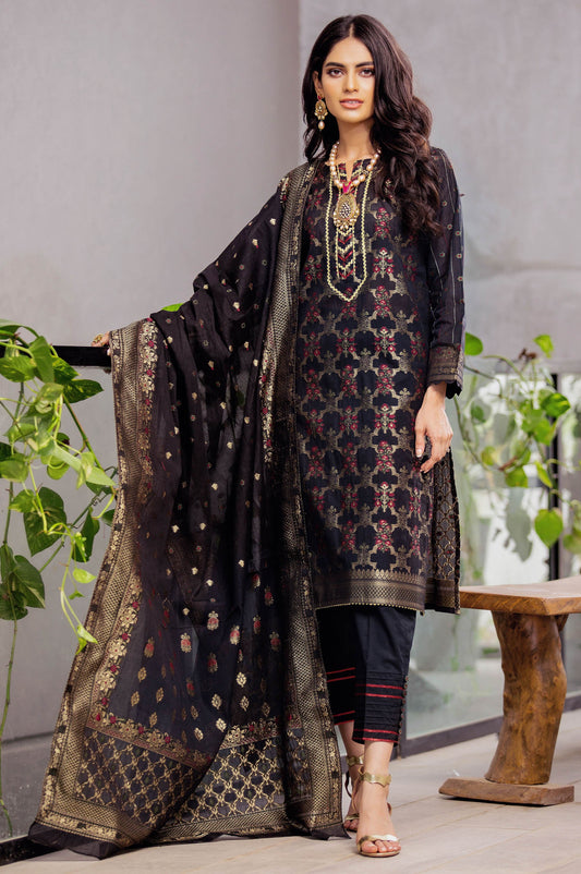Unstitched 3 Piece Yarn Dyed Jacquard Suit