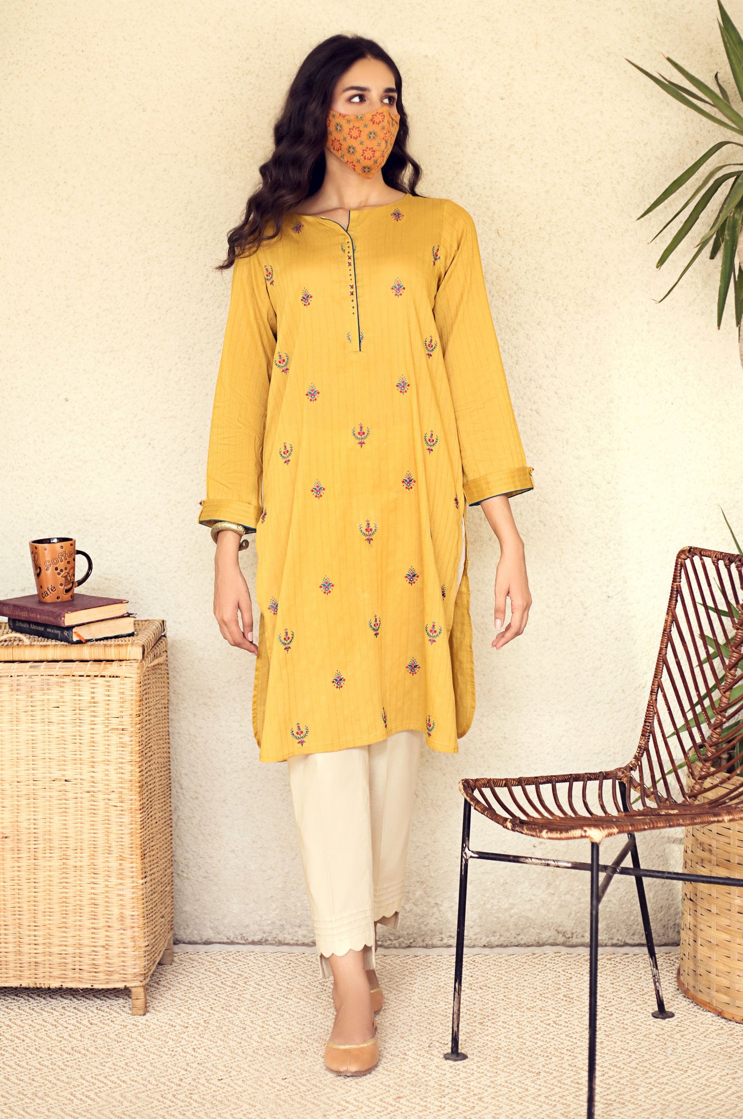 Stitched 1 Piece Embroidered Shirt