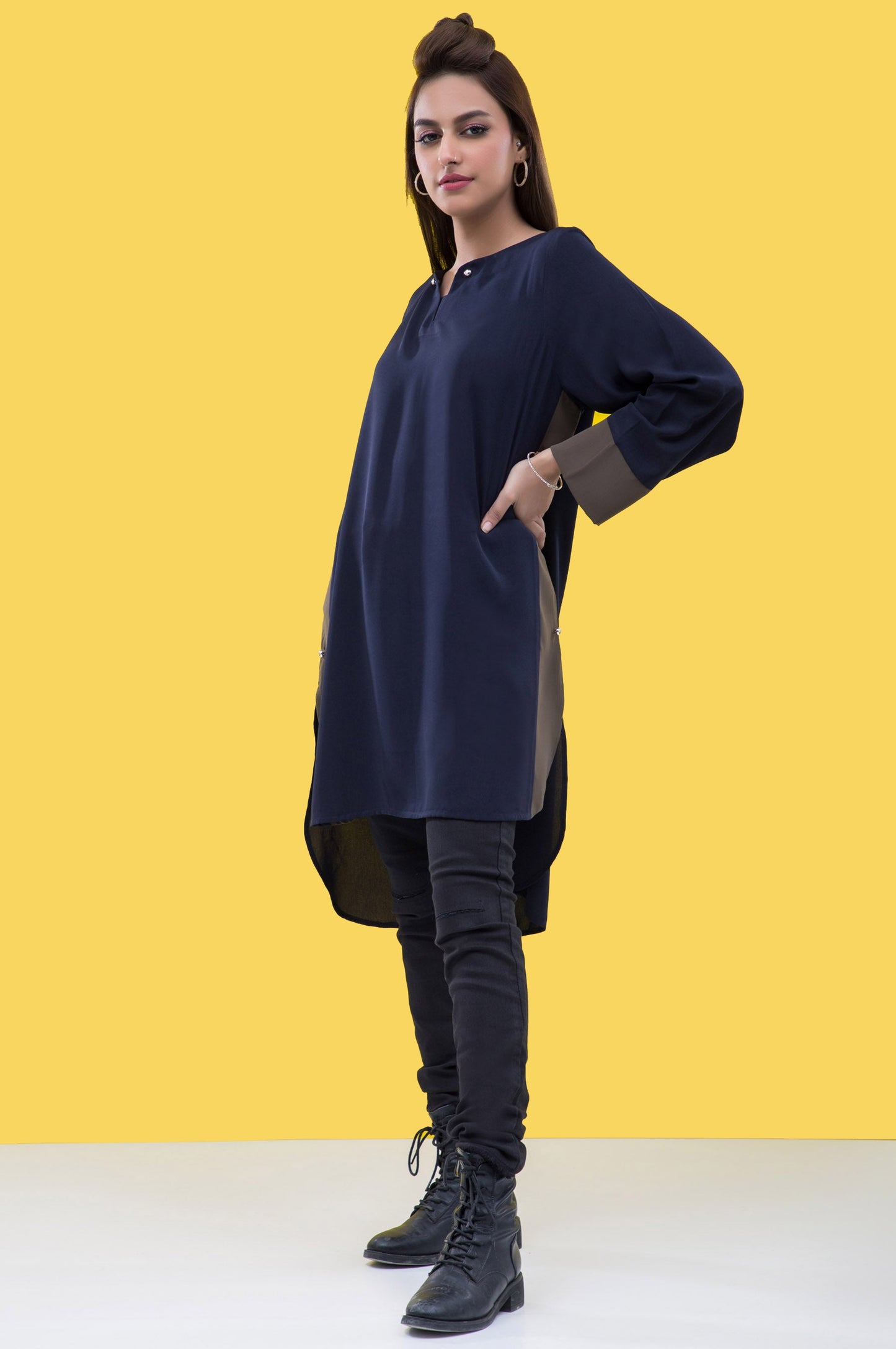 Stitched 1 Piece Embellished Shirt