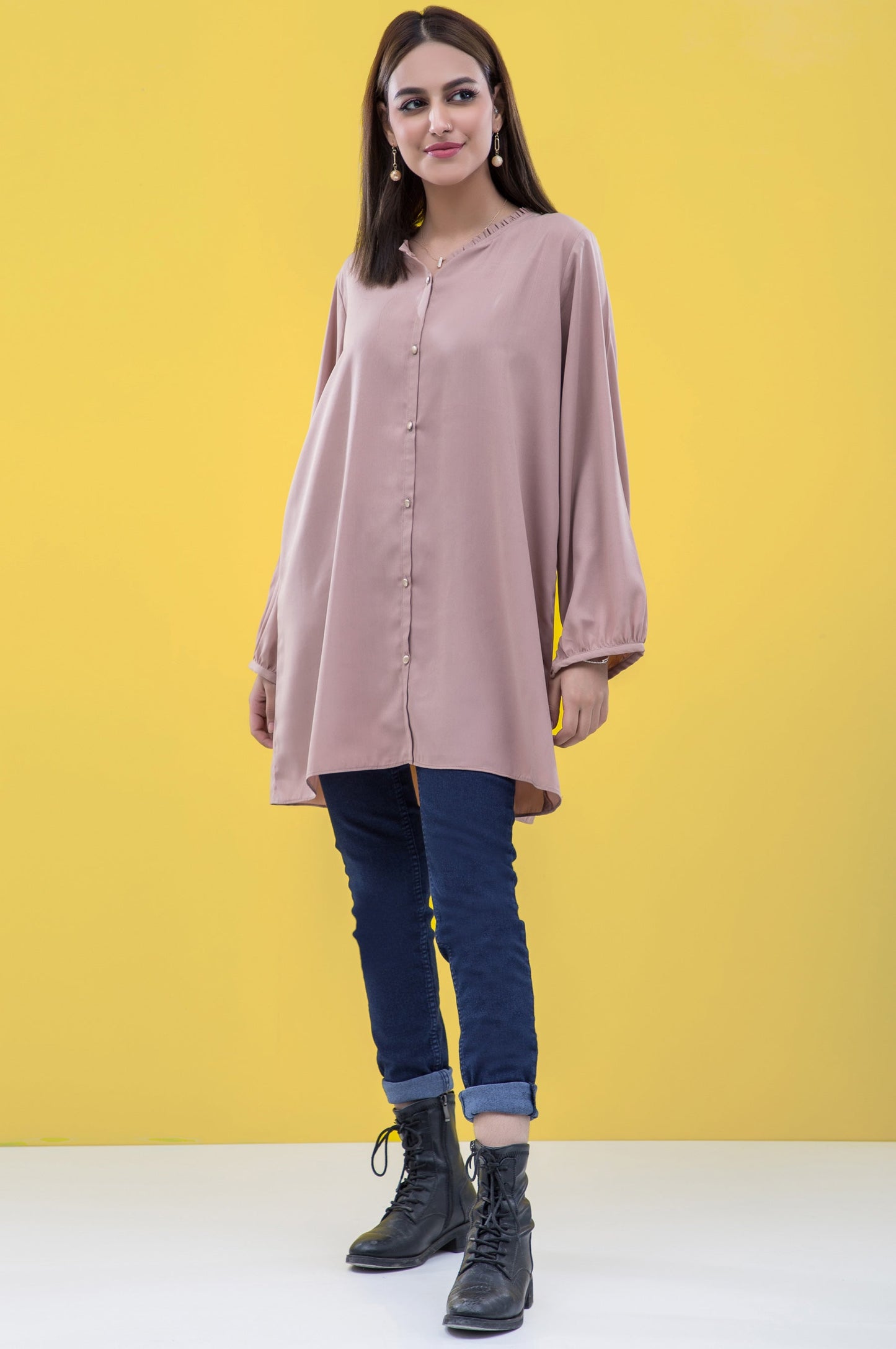 Stitched 1 Piece Embellished Short Top