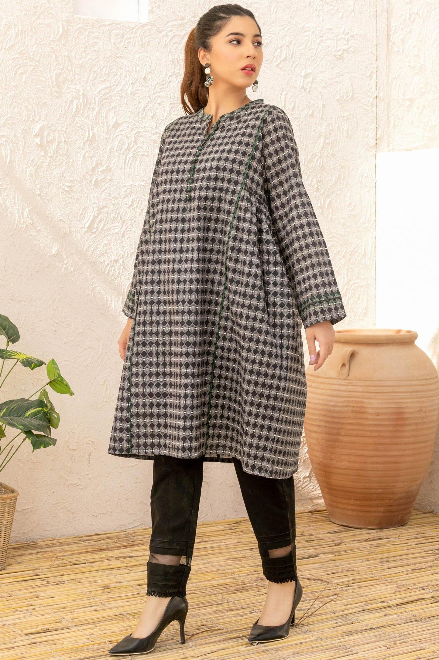 Stitched 1 Piece Digital Printed Lawn Shirt