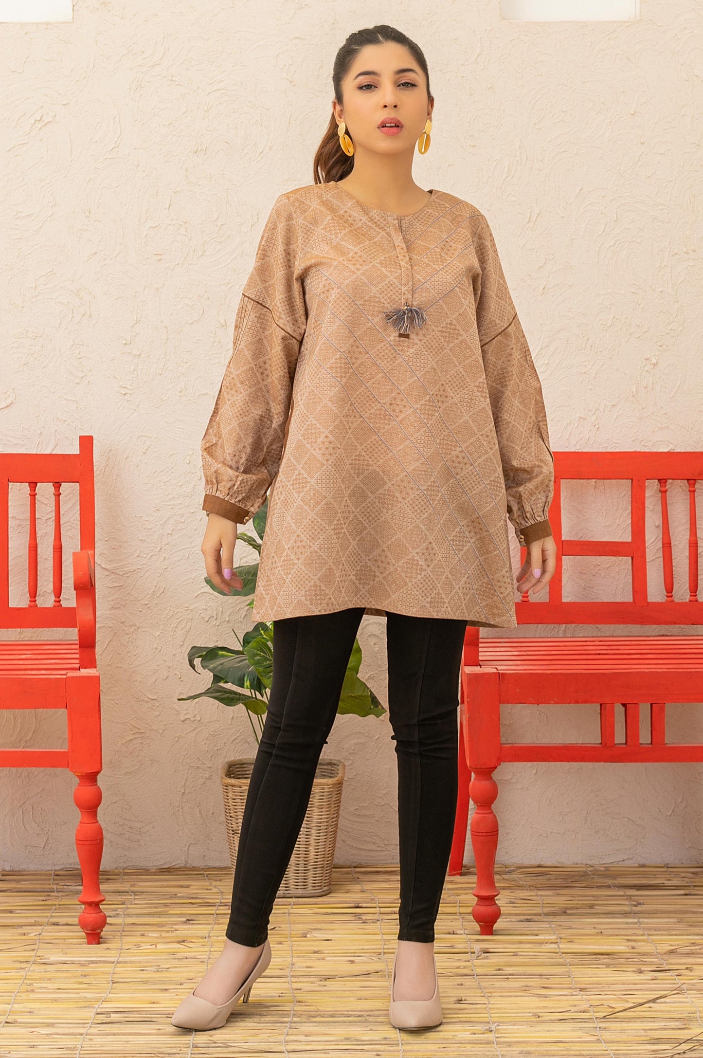 Stitched 1 Piece Embellished Top