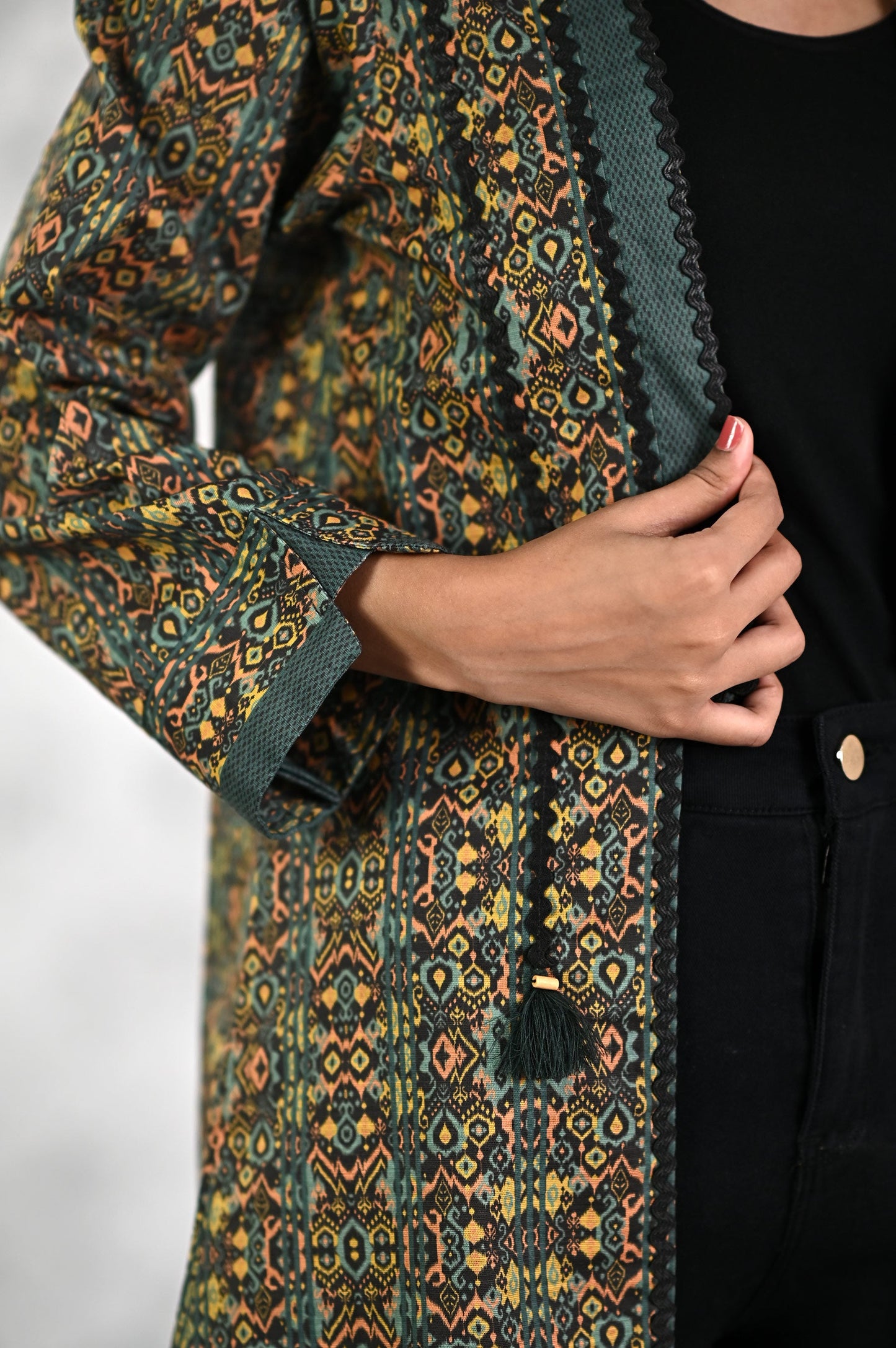 Stitched 1 Piece Printed Khaddar Jacket