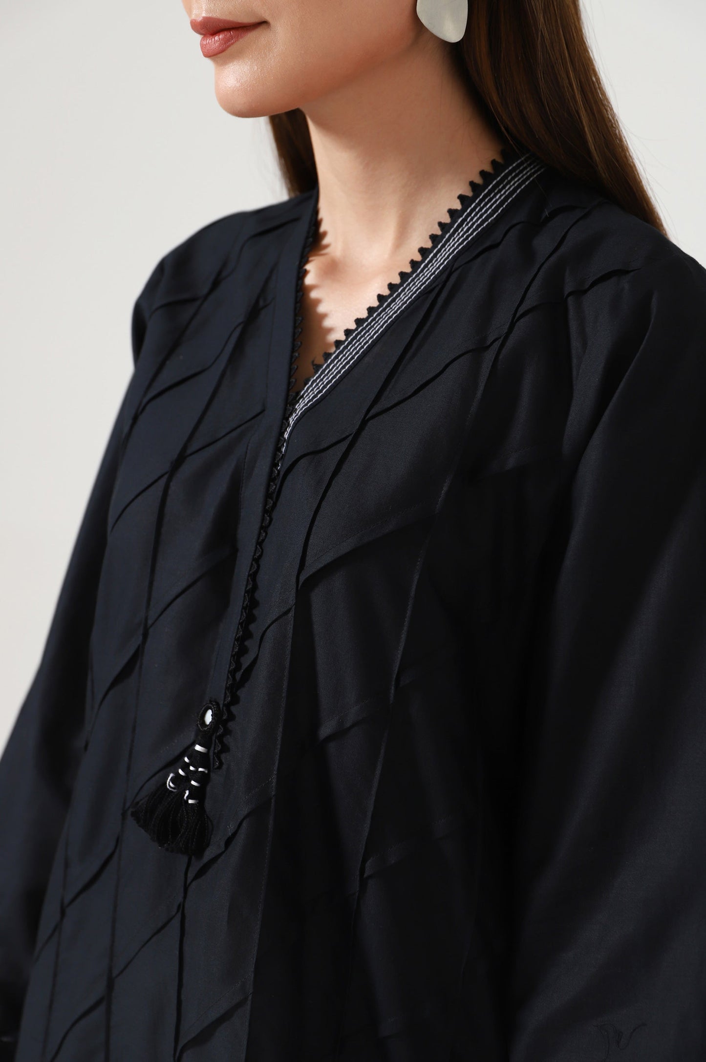 Stitched 1 Piece Stylized Cambric Shirt