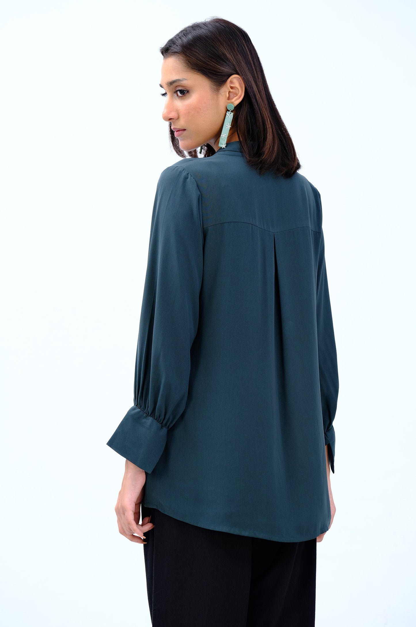 Stitched 1 Piece Embellished Crepe Top