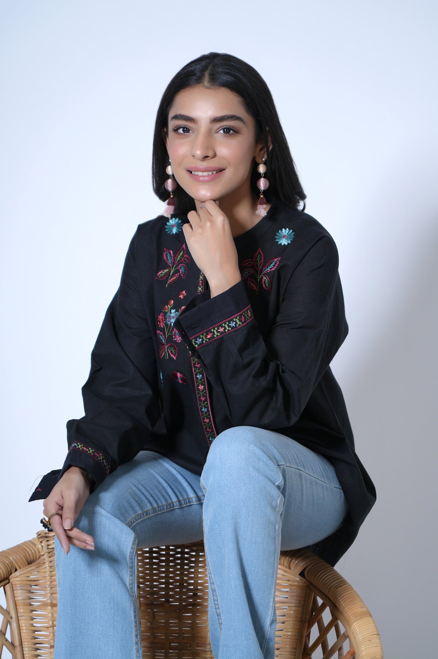 Stitched 1 Piece Cotton Slub Top