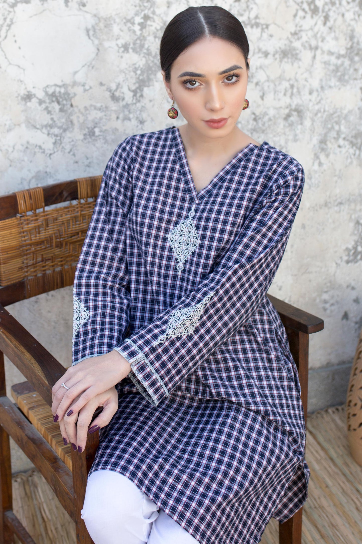 Stitched 1 Piece Yarn Dyed Shirt