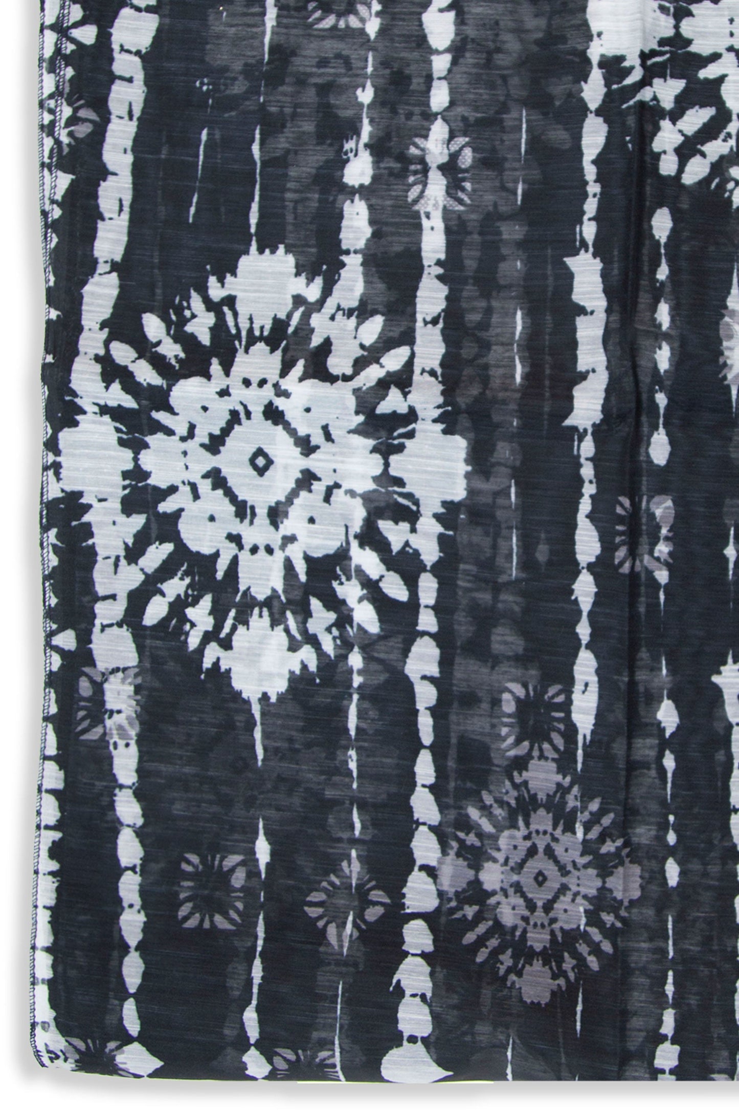 Printed Organza Dupatta - Black