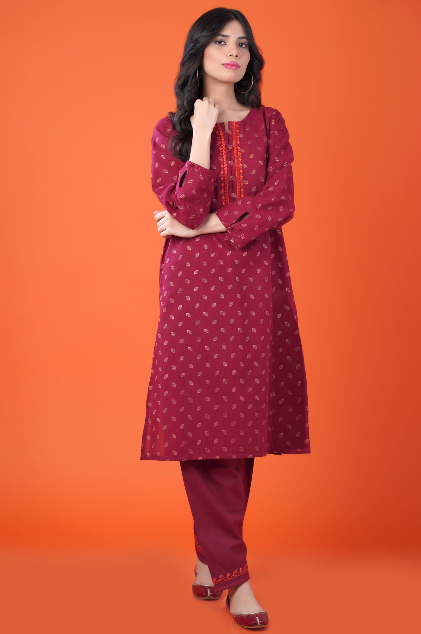 Stitched 2 Piece Dobby Mysuri Suit