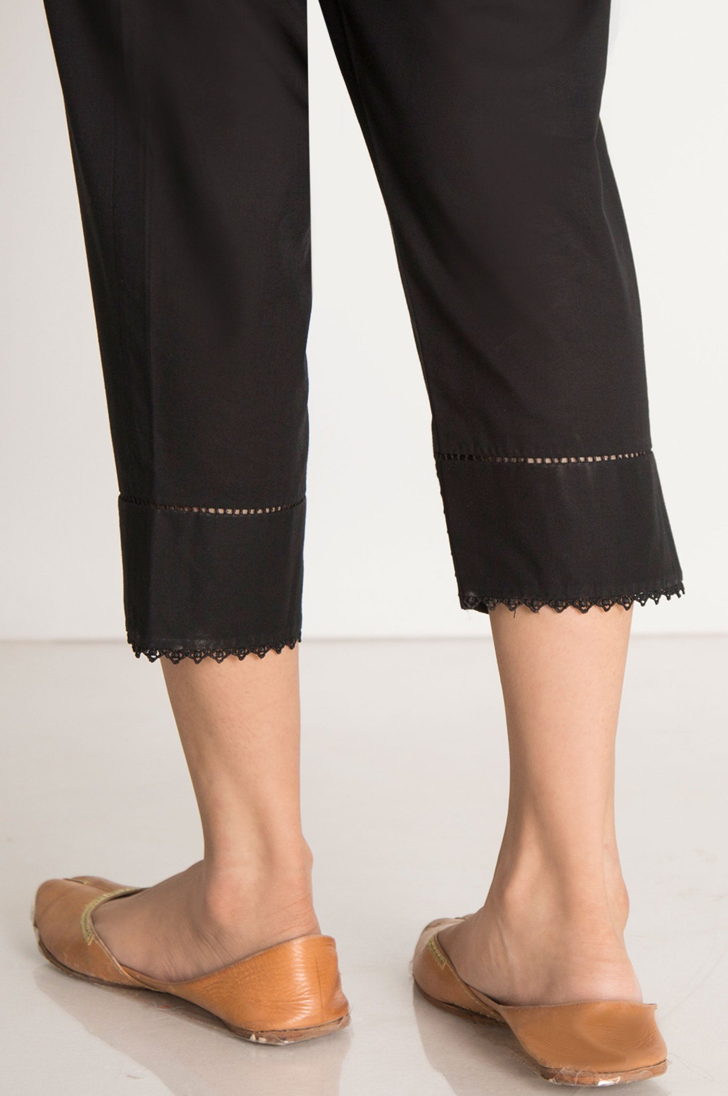 Embellished Capri Pant - Black