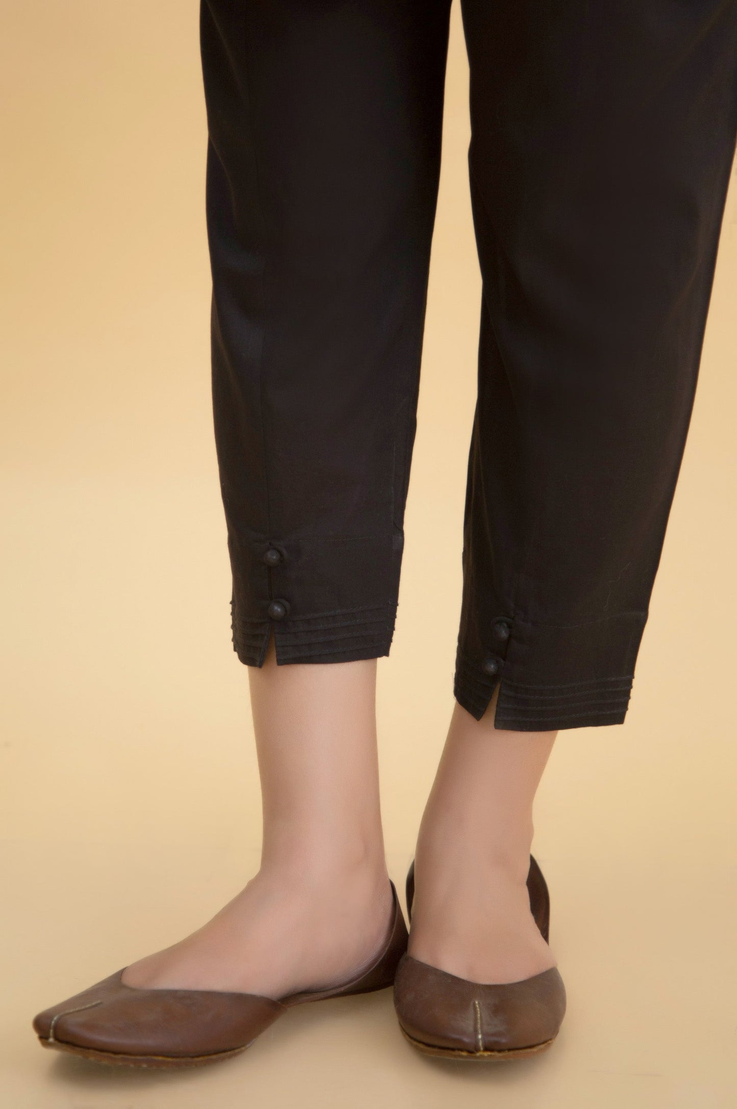 Embroidered Cambric Cigarette Pants