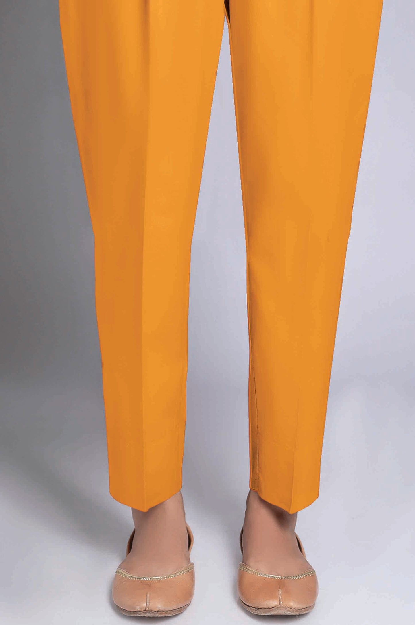 Unstitched Cambric Bottom - Mustard