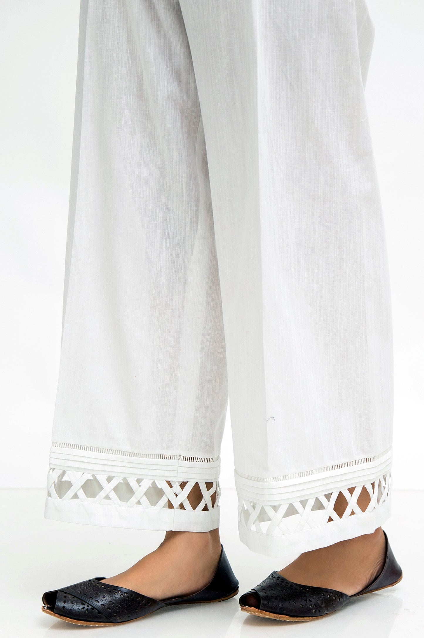 Stylize Khaddar Cullottes  - White