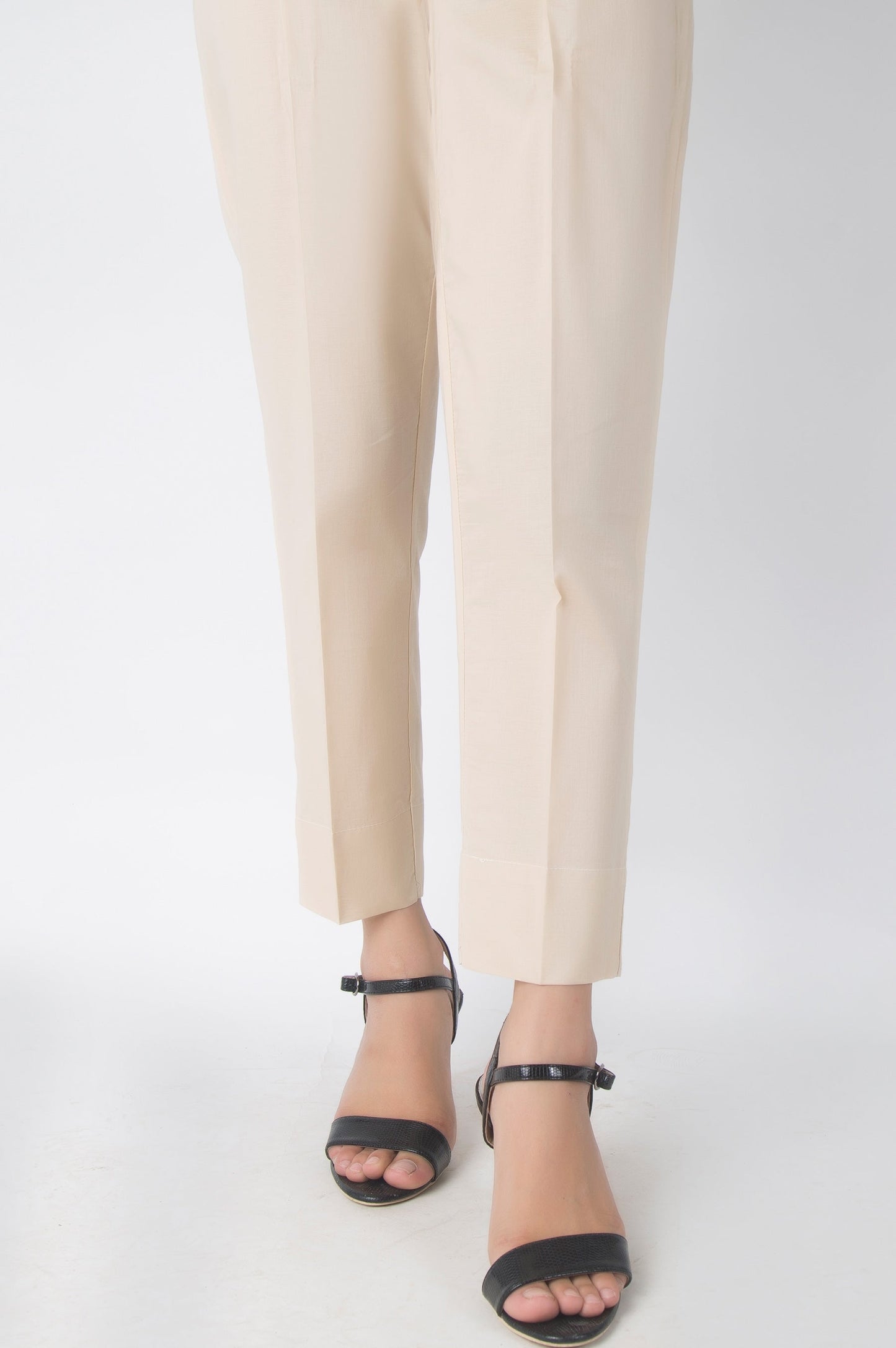 Basic Cambric Cigarette Pants - Butter