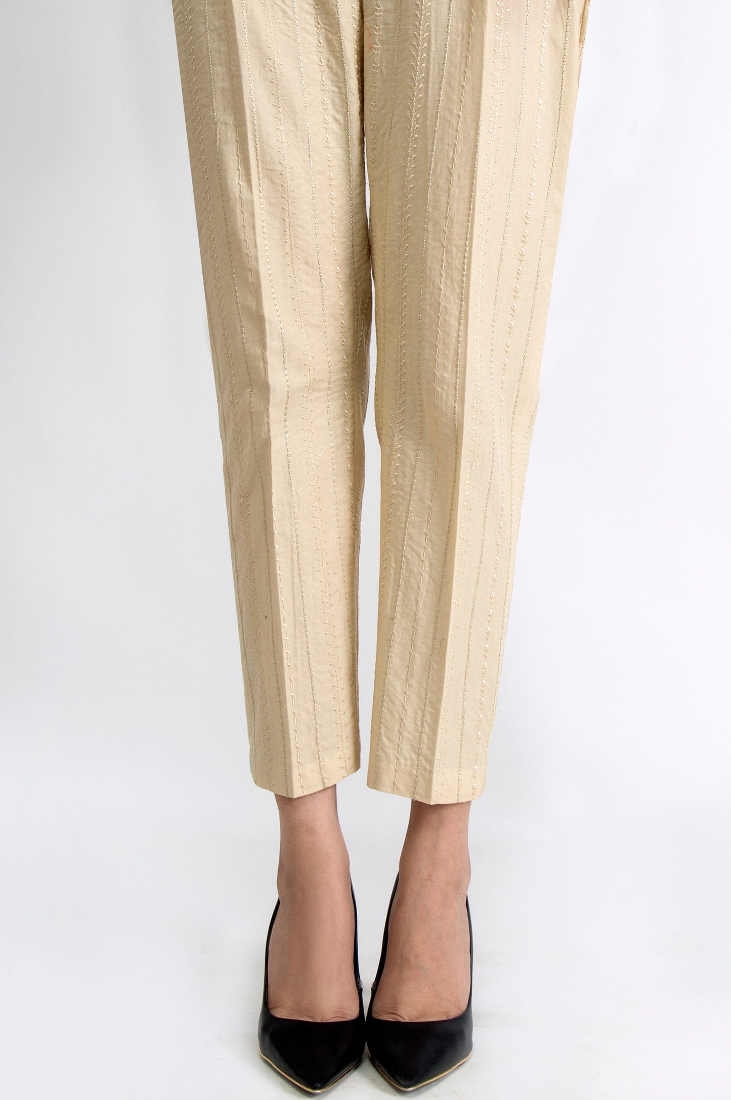 Embroidered Cambric Pants