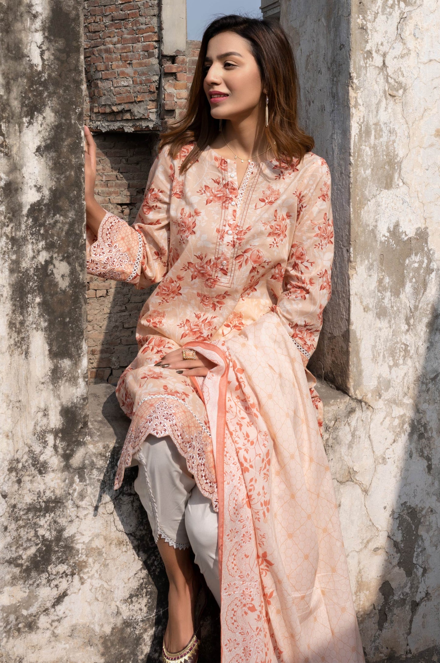 Unstitched 2 Piece Printed Cambric