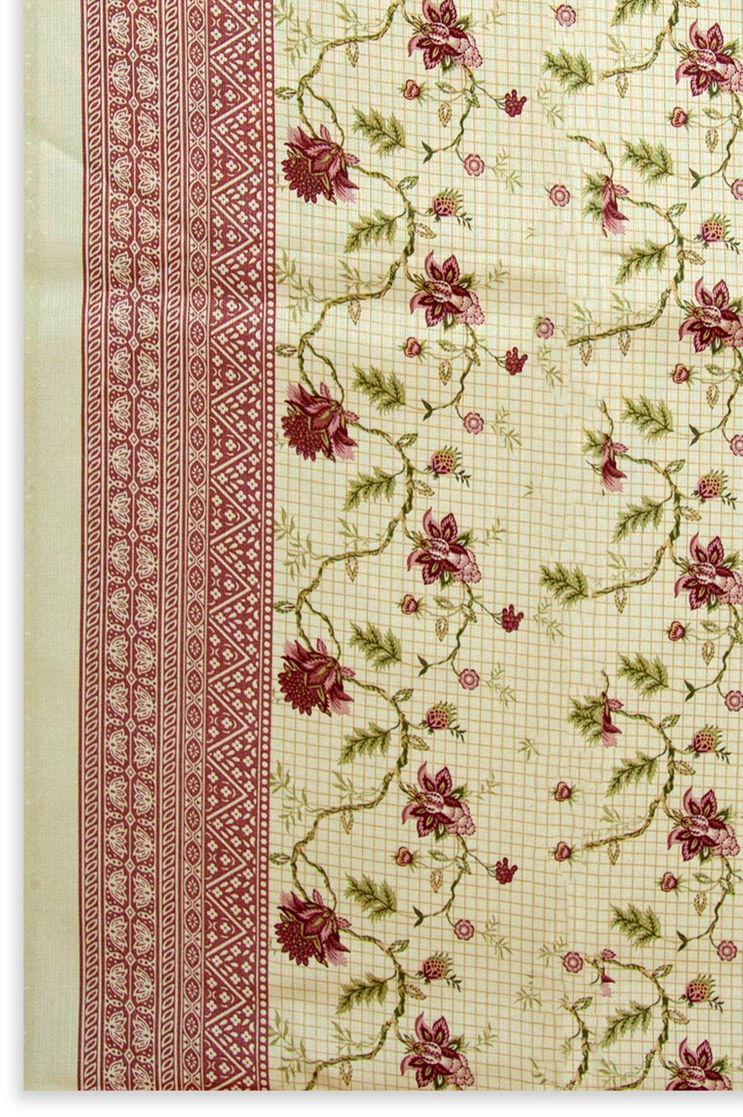 Printed Doria Linen Viscose Dupatta - Off White