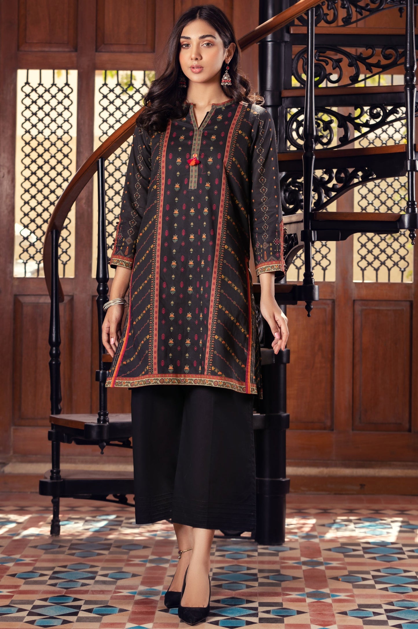 Unstitched 1 Piece Digital Printed Lawn Shirt