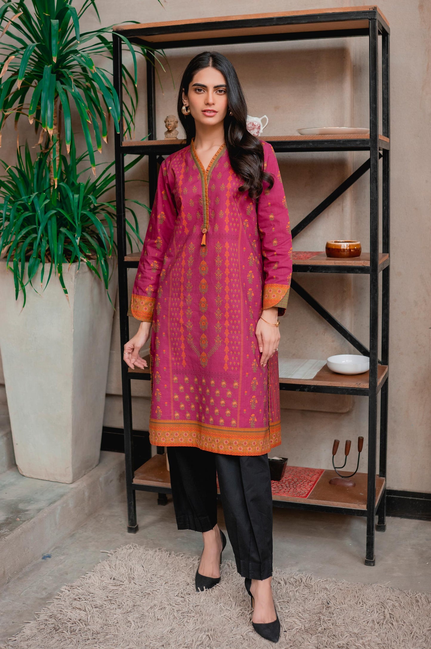 Unstitched 1 Piece Digital Printed Khaddar Shirt