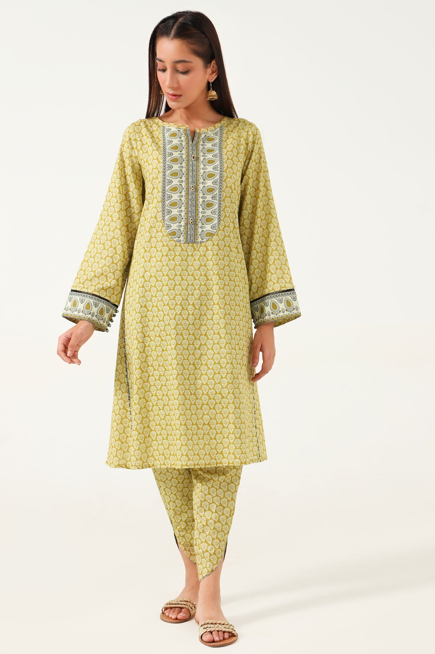 Unstitched 1 Piece Printed Lawn Shirt