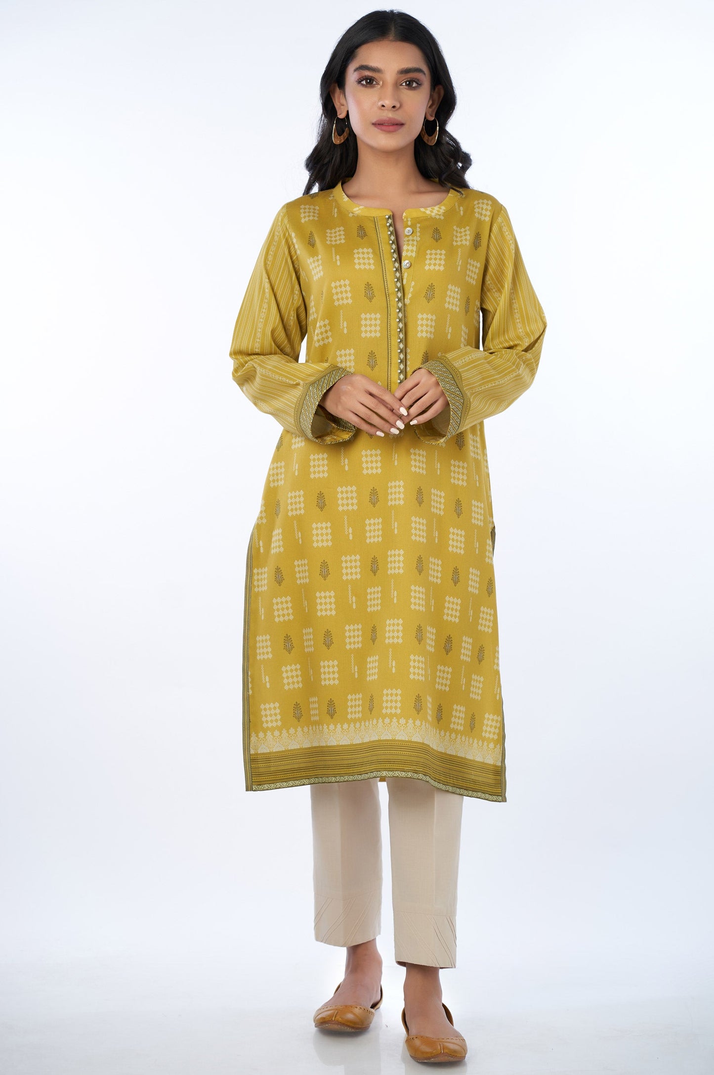 Unstitched 1 Piece Printed Cottel Shirt