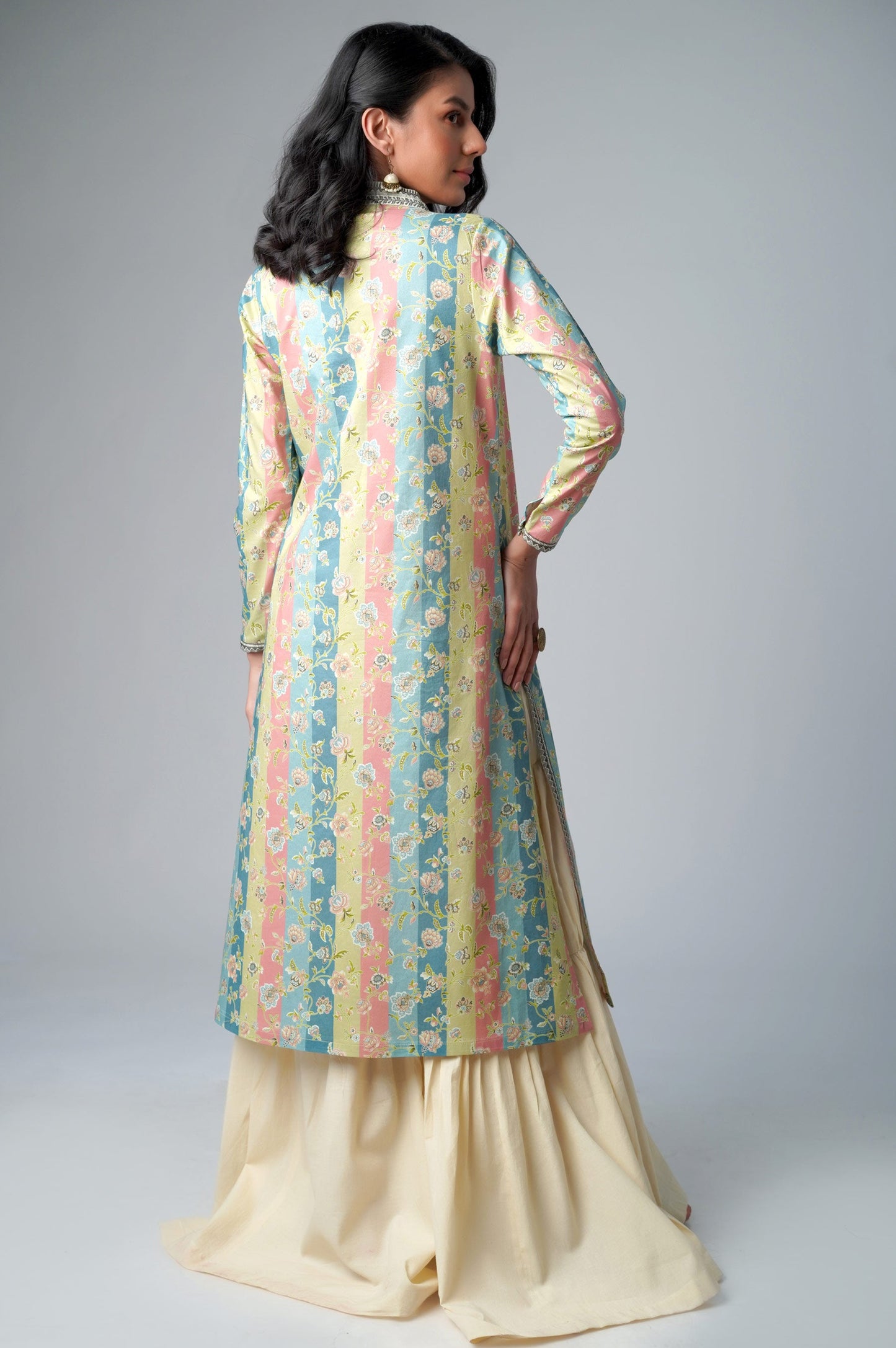 Unstitched 1 Piece Printed Lawn Shirt