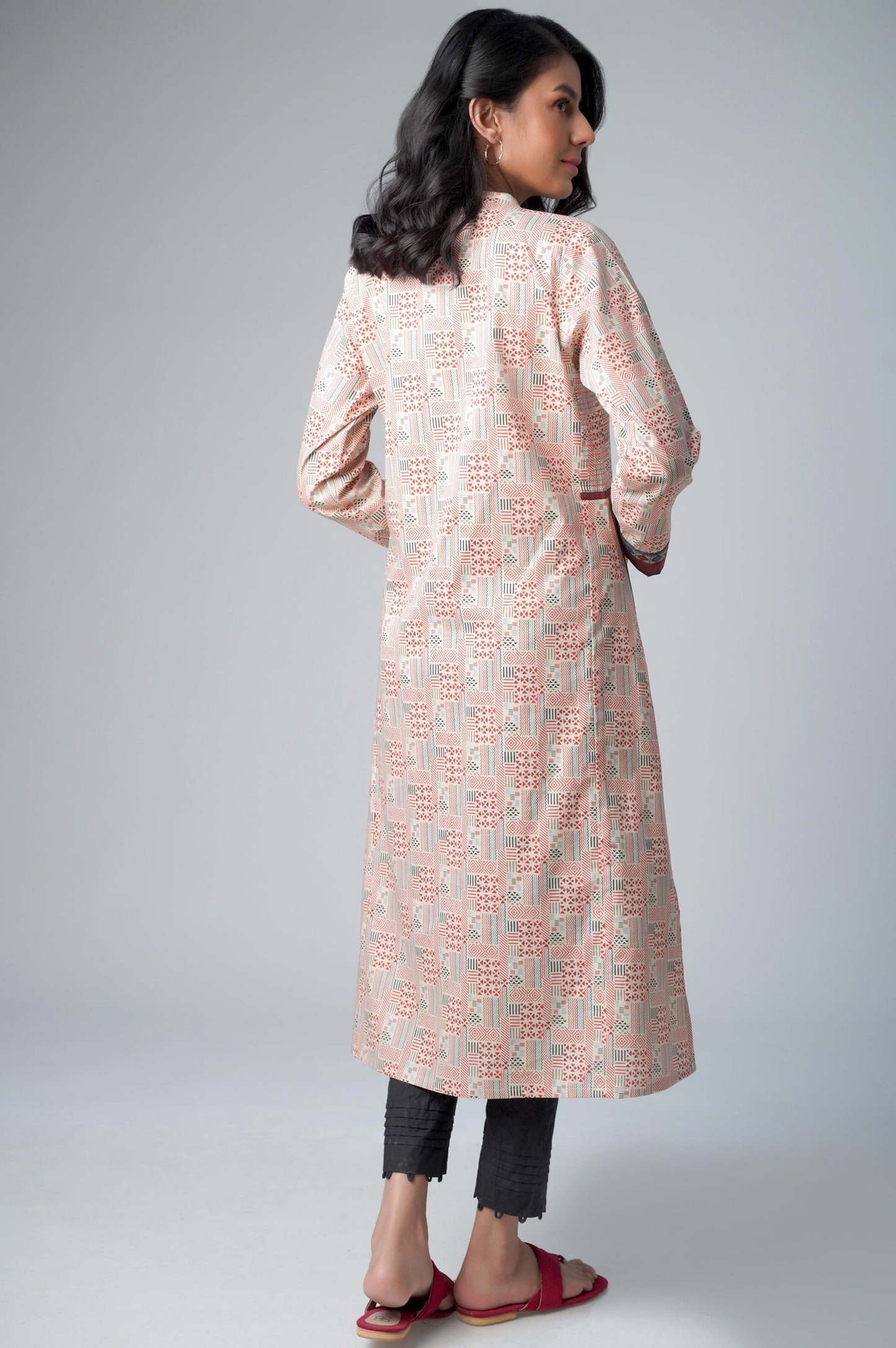 Unstitched 1 Piece Printed Lawn Shirt