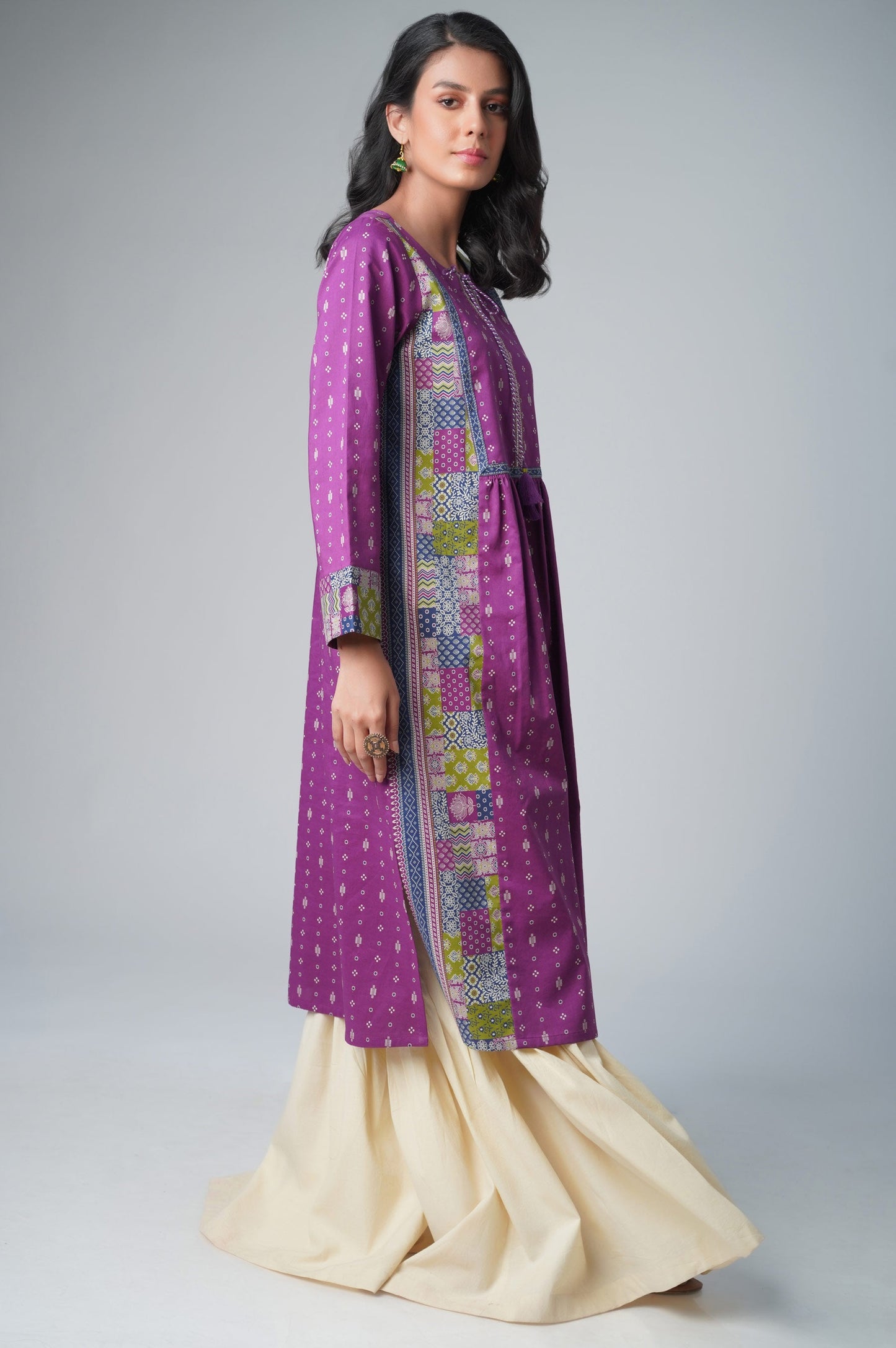 Unstitched 1 Piece Printed Lawn Shirt