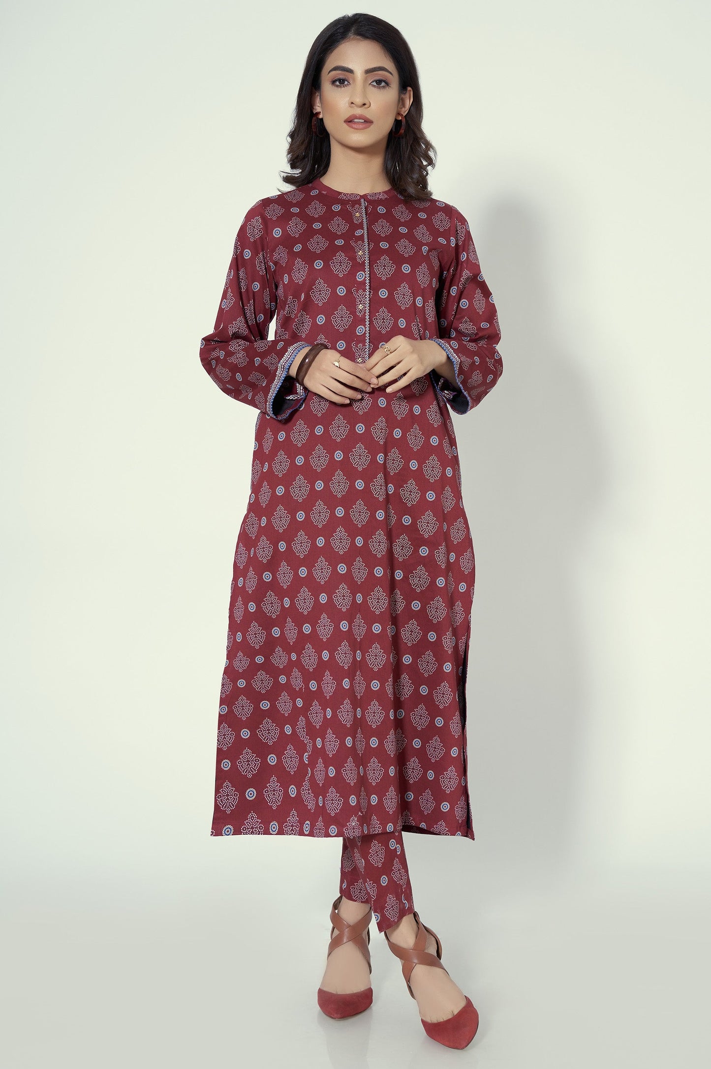 Unstitched 1 Piece Printed Lawn Shirt