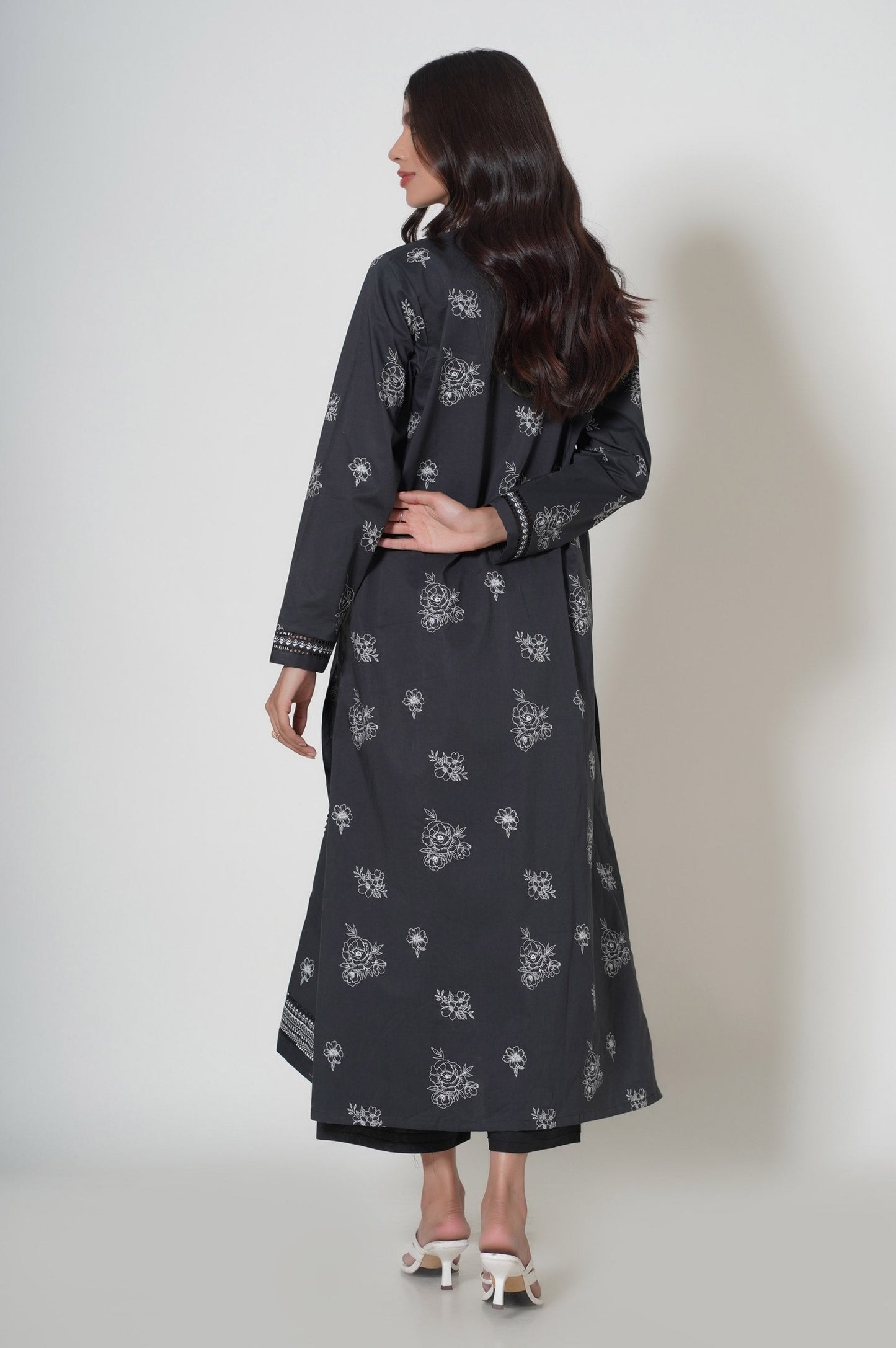 Unstitched 1 Piece Puff Printed Cambric Shirt