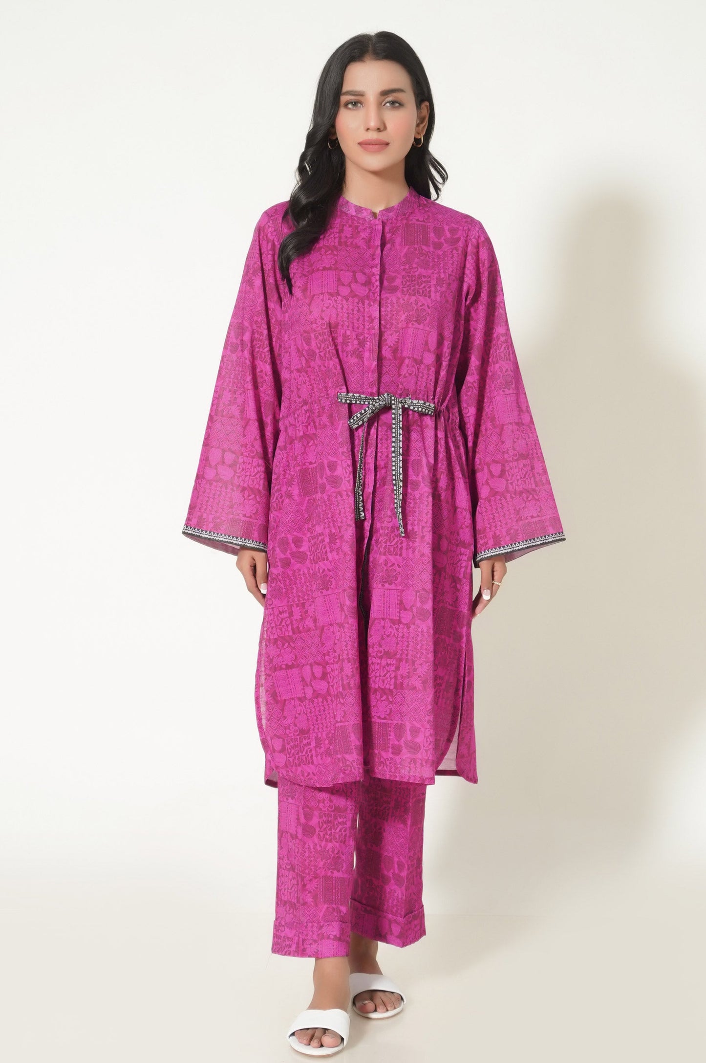 Unstitched 1 Piece Printed Cottle Shirt