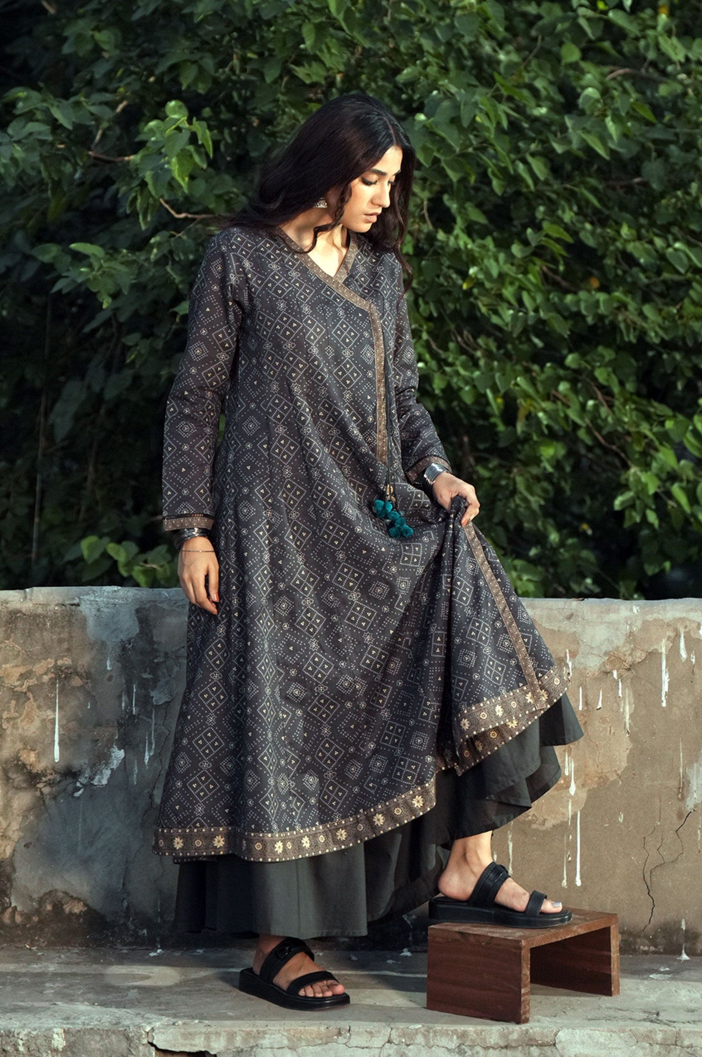 Unstitched 1 Piece Printed Khaddar Shirt