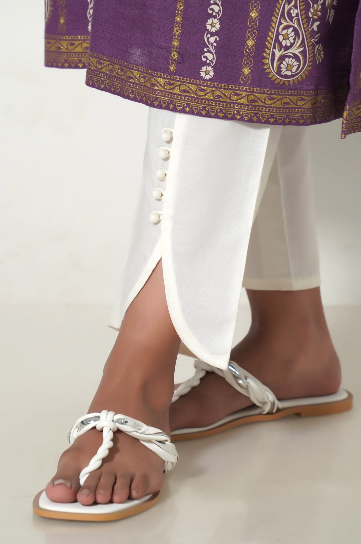 Unstitched 1 Piece Paste Printed Khaddar Shirt