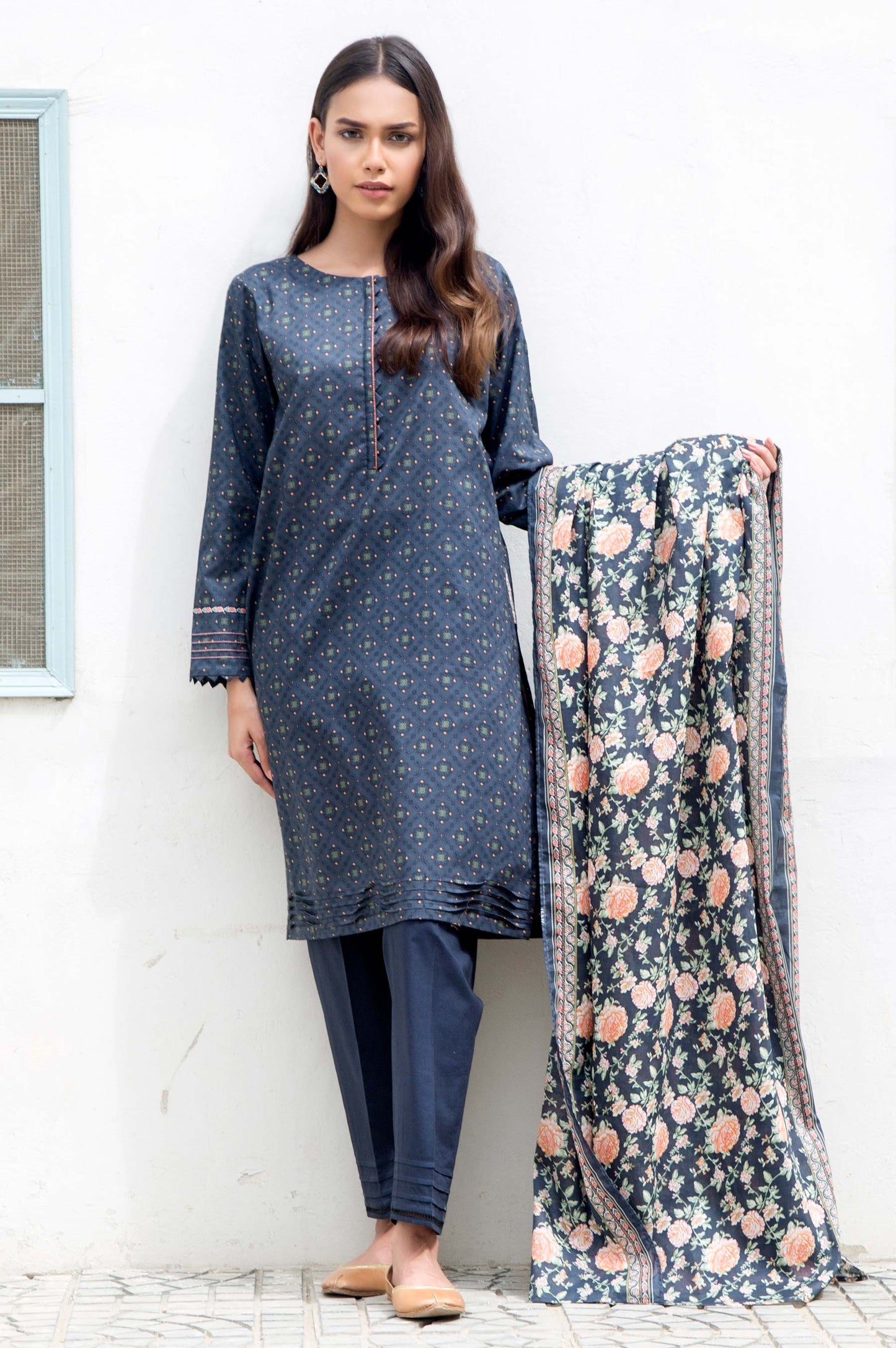 Unstitched 2 Piece Printed Lawn Suit