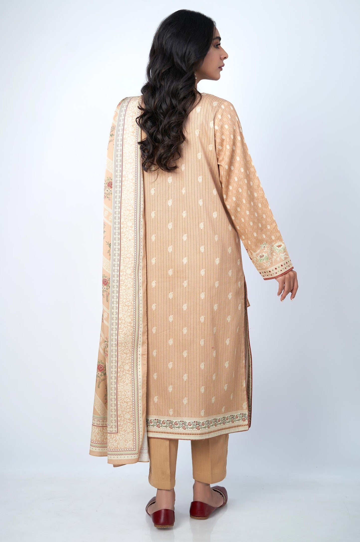Unstitched 2 Piece Embroidered Cottel Suit