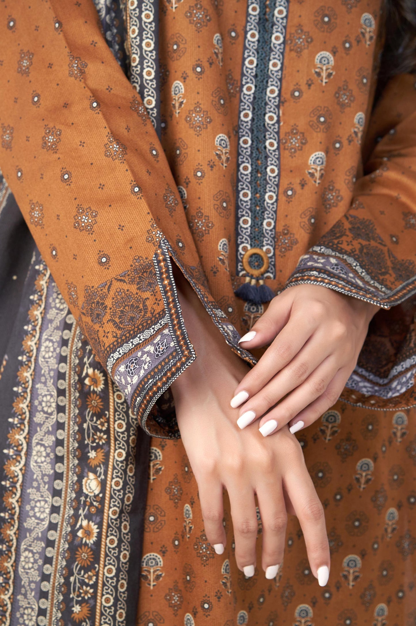 Unstitched 2 Piece Printed Cottel Suit