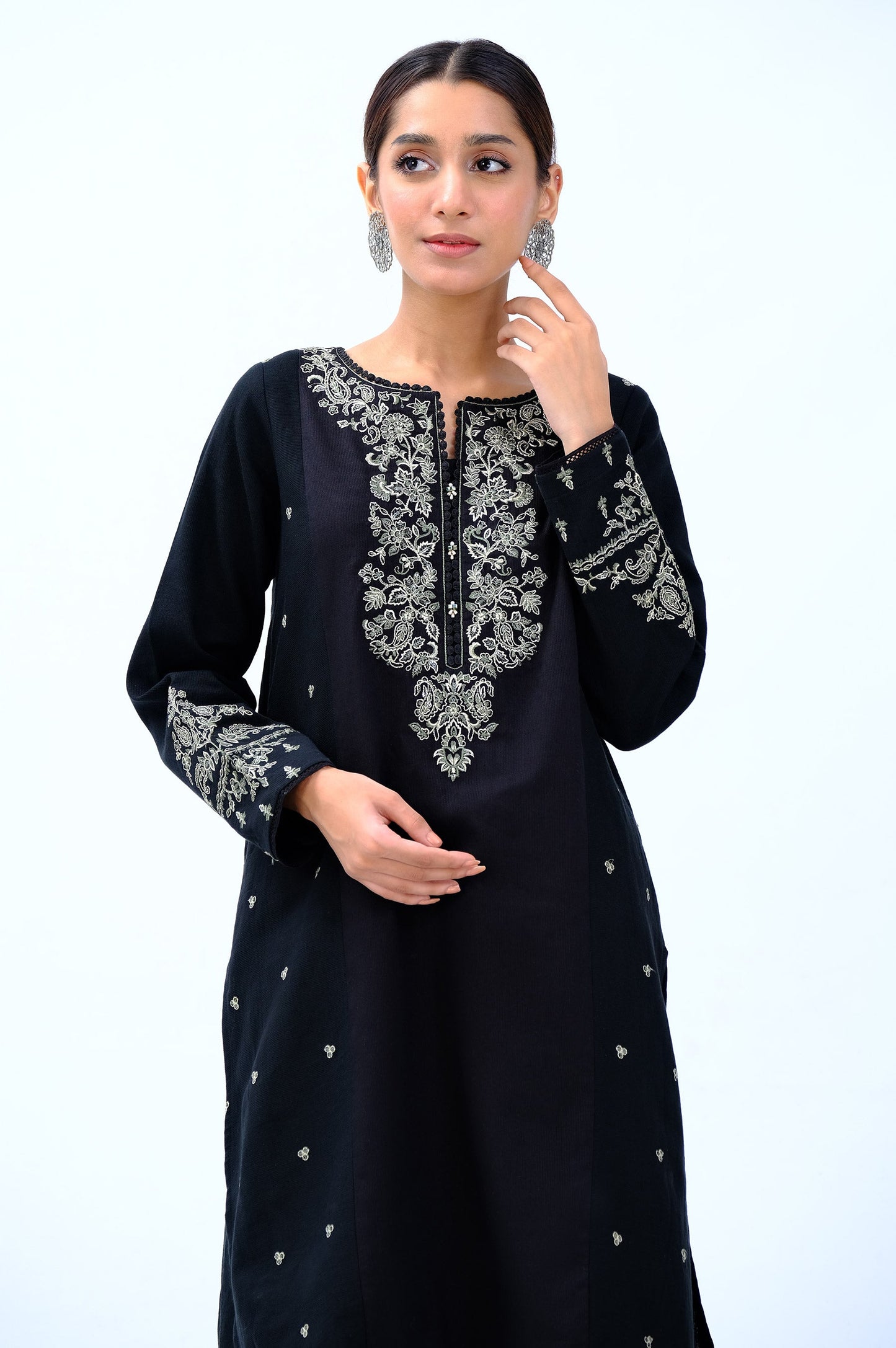 Unstitched 2 Piece Embroidered Cottel Suit