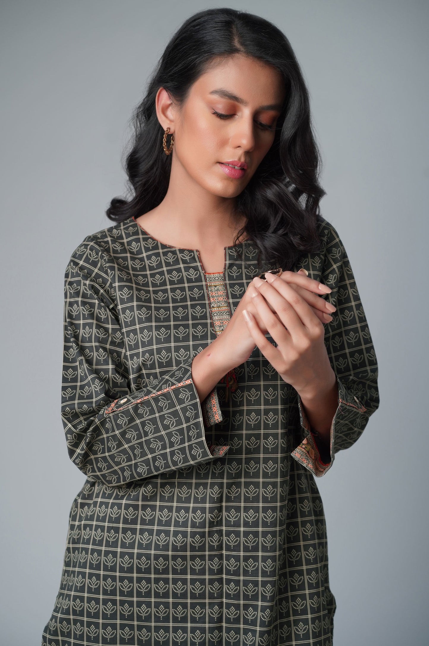 Unstitched 2 Piece Printed Lawn Suit