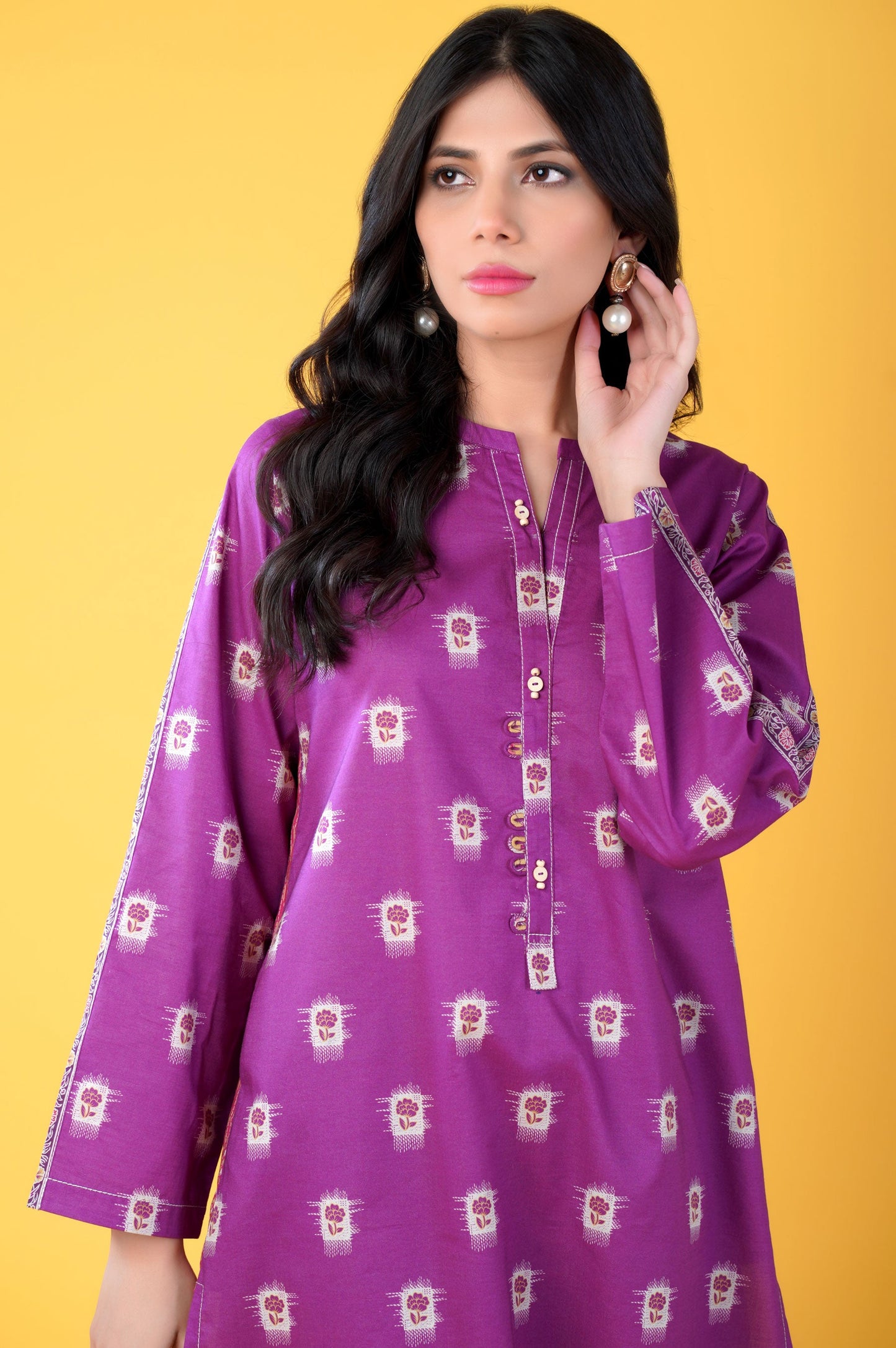 Unstitched 2 Piece Printed Lawn Suit