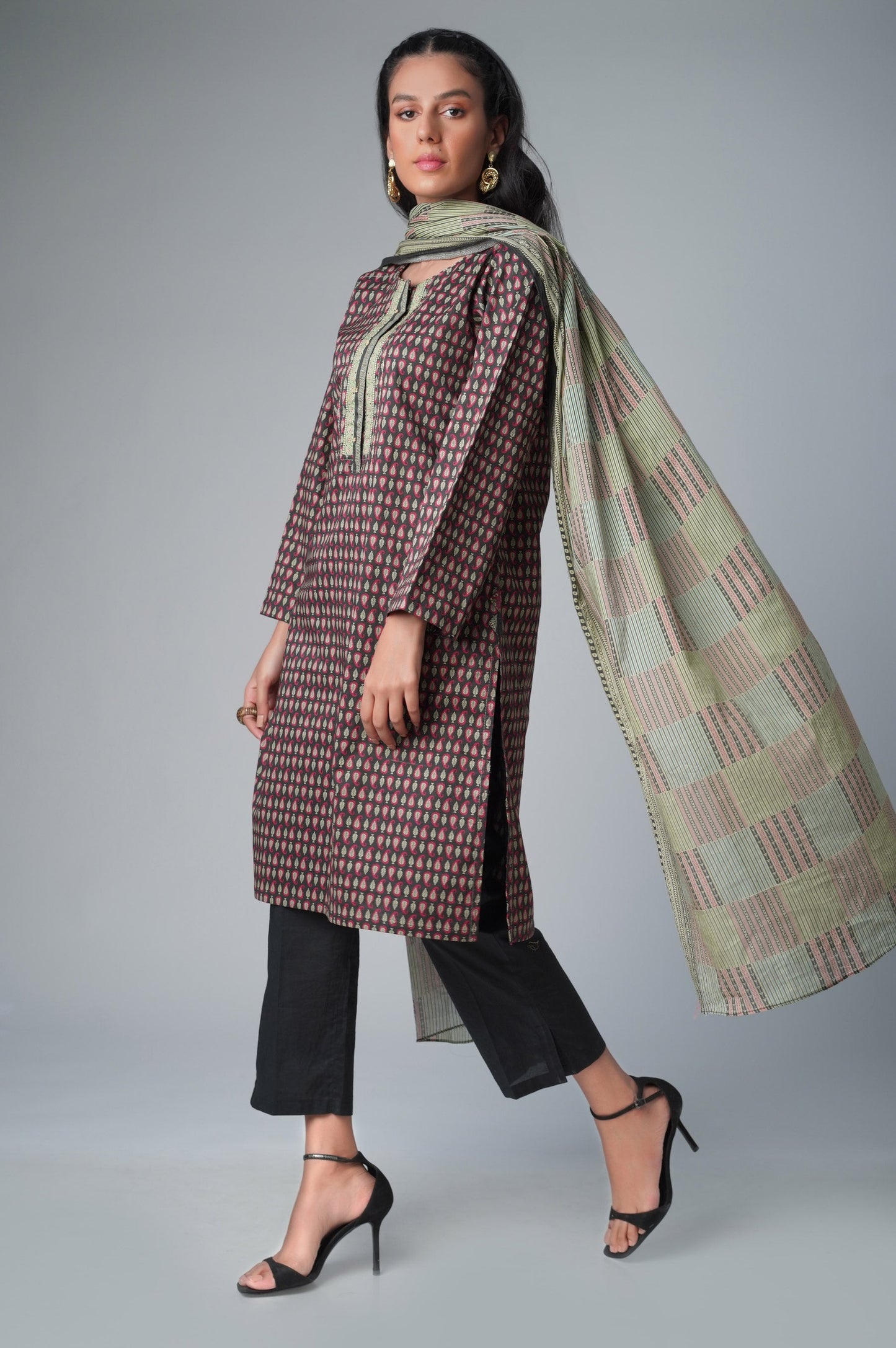 Unstitched 2 Piece Printed Lawn Suit
